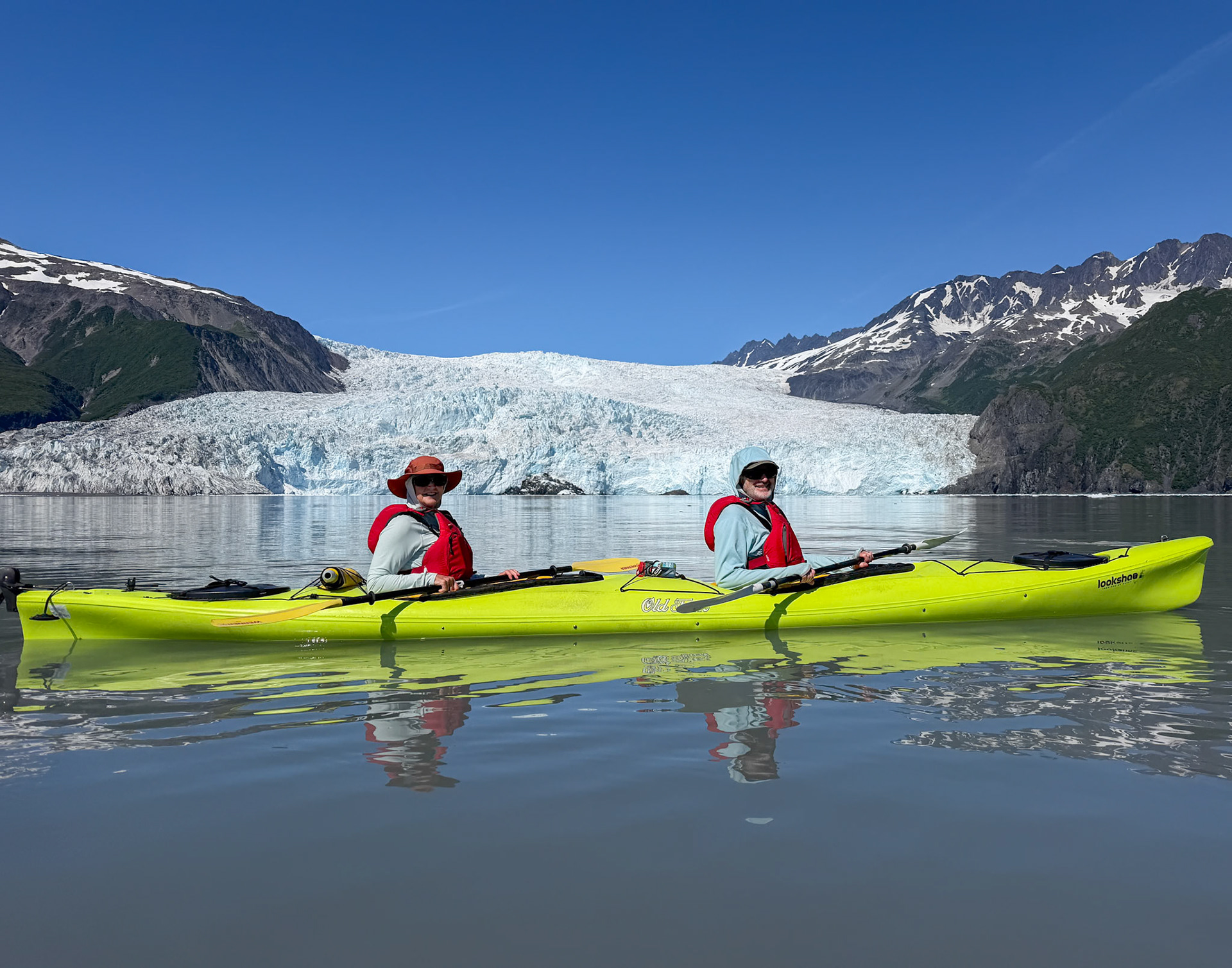 Kayaking near Aialik Glacier, Kenai Fjords National Park, AK