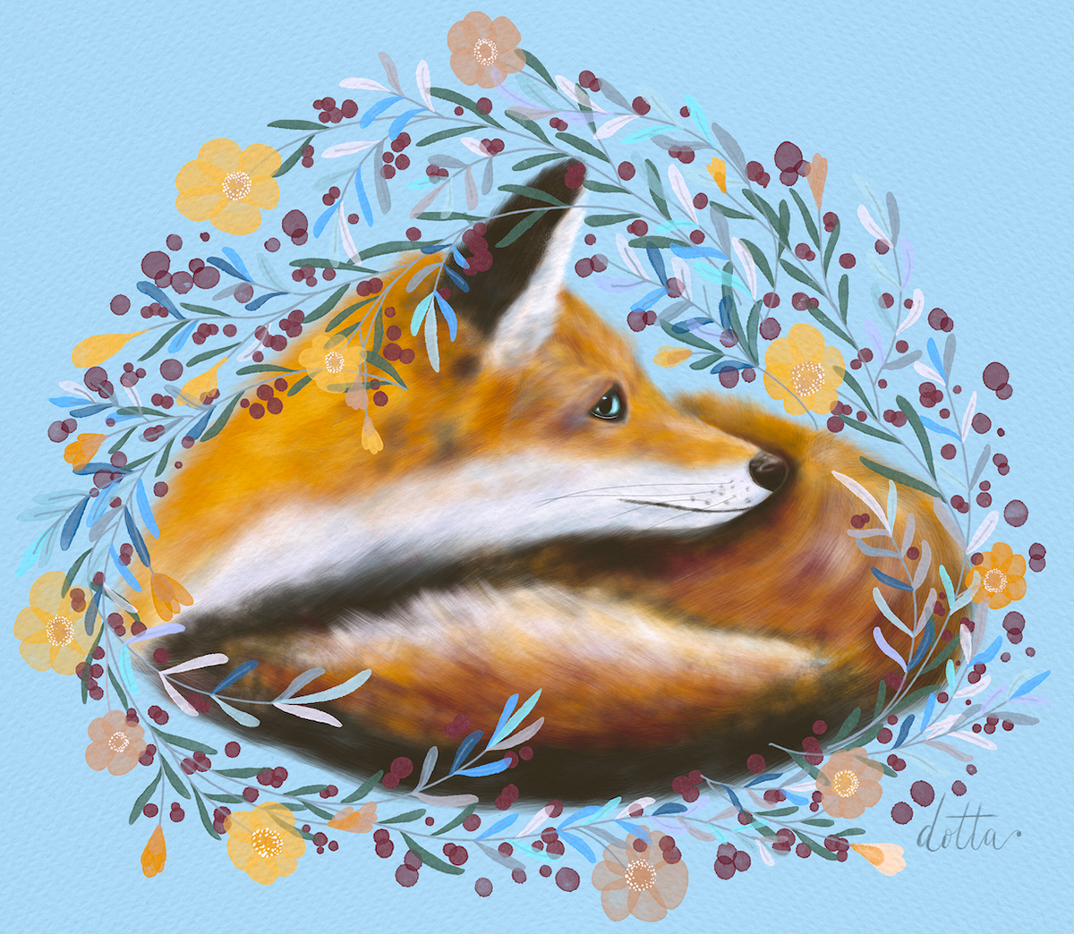 Ilustrācija "Lapsa", 2020