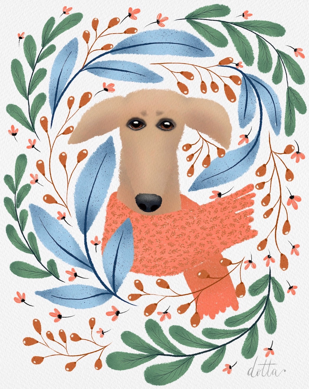 Ilustrācija "Vipets ziedos", 2021