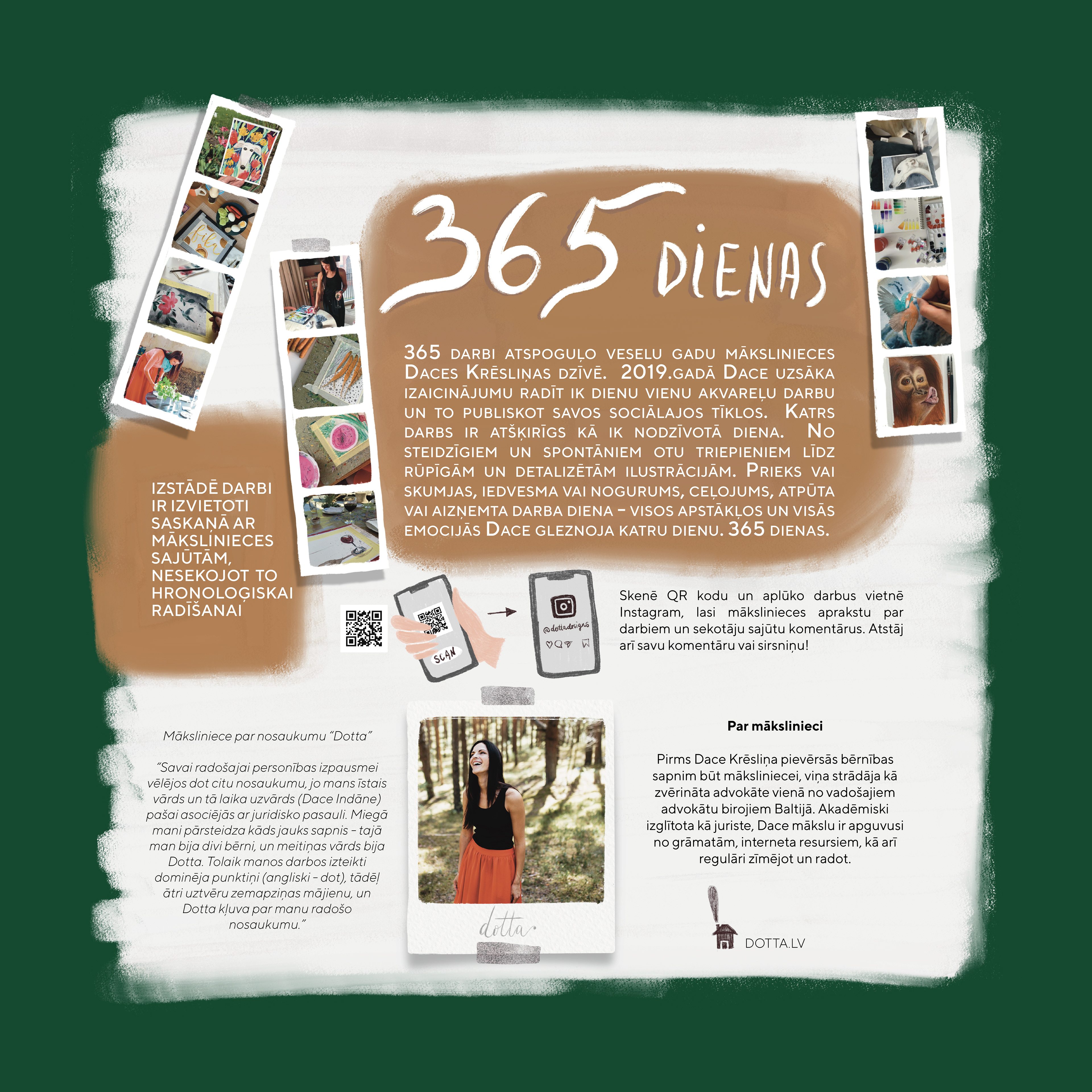 Izstādes "365 dienas" plakāts