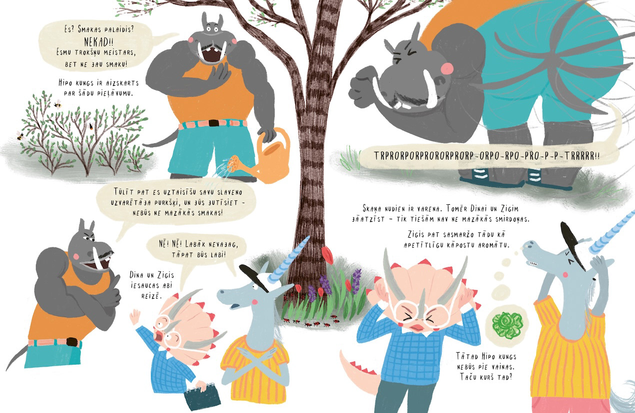 Kas par smaku? Aizvēstures pilsētas detektīvi, ilustrācija