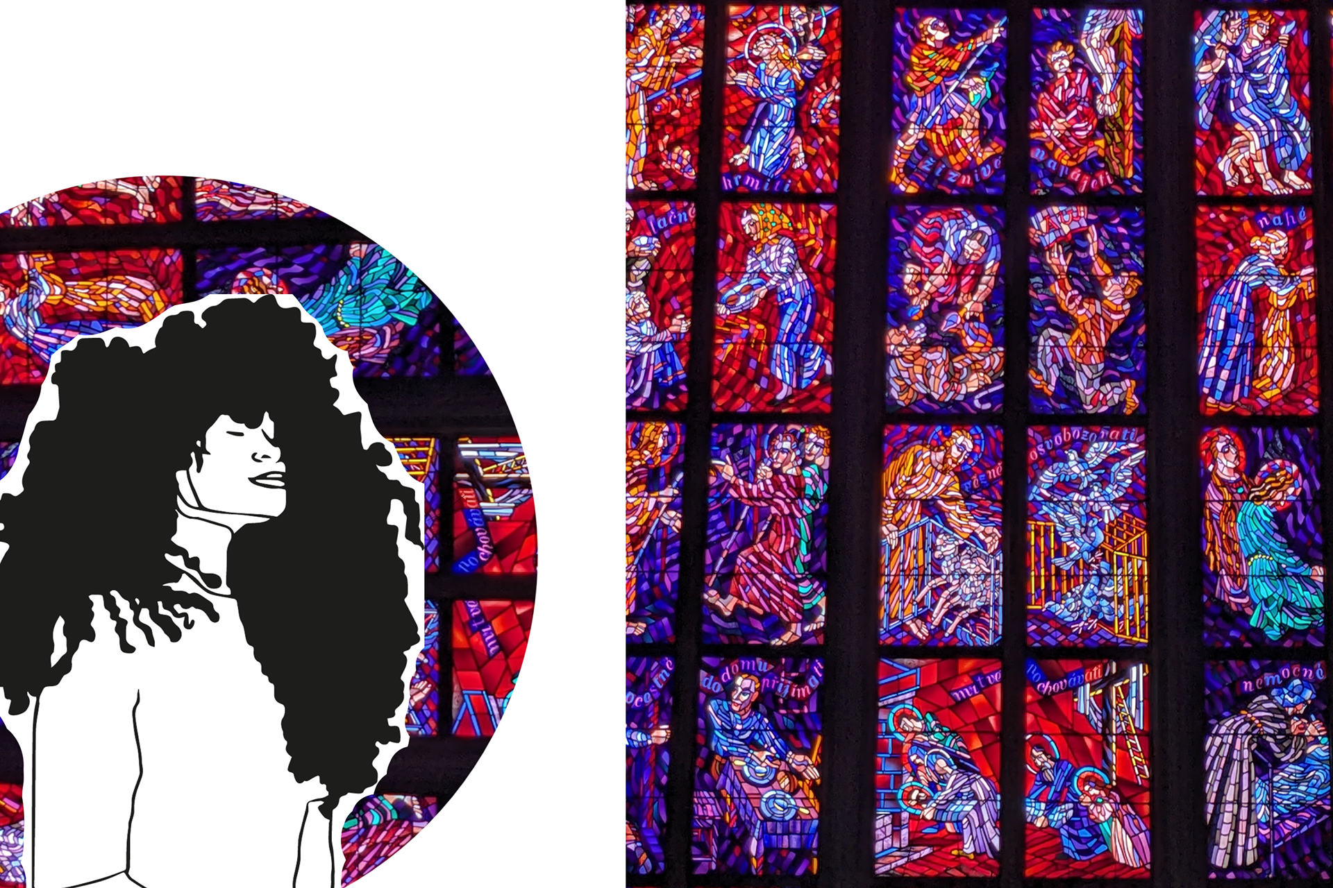 Unholy - Mixed media photography and digital drawing