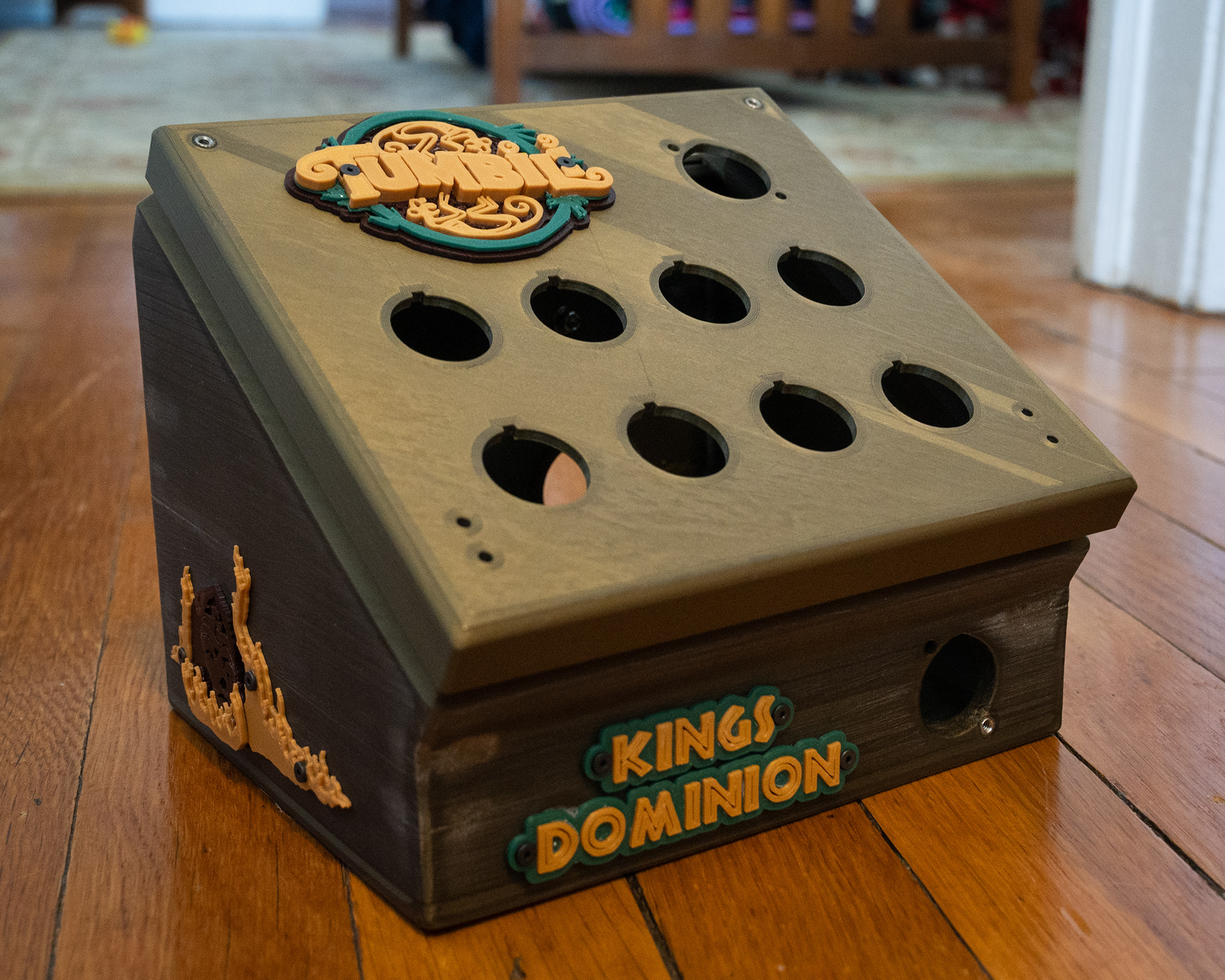 Quick assembly of all printed parts, after crack patching and sanding of the enclosure base.