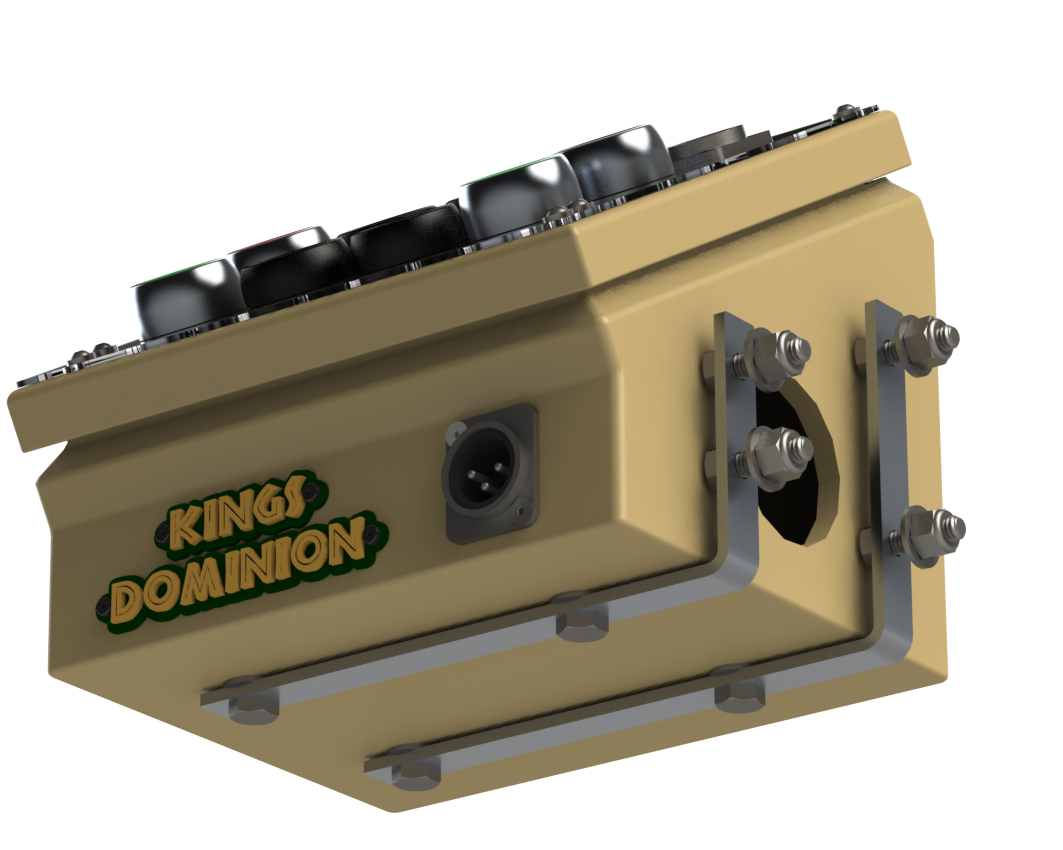 A potential mounting solution, designed to shift loading onto the bottom of the model rather than the side.
