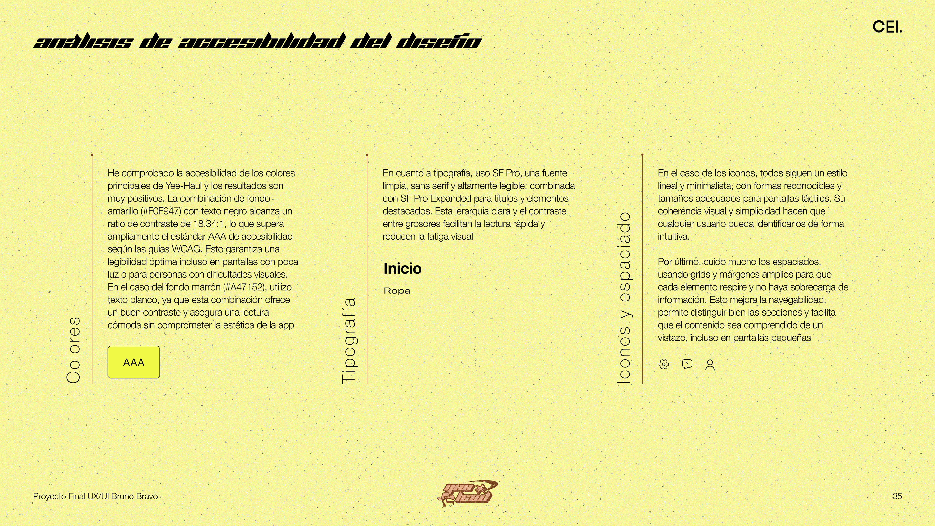 Análisis de accesibilidad del diseño