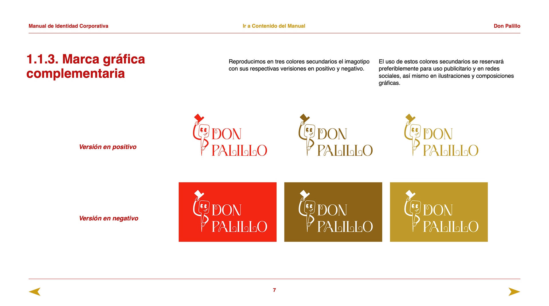 1.1.3. Del manual de identidad corporativa
