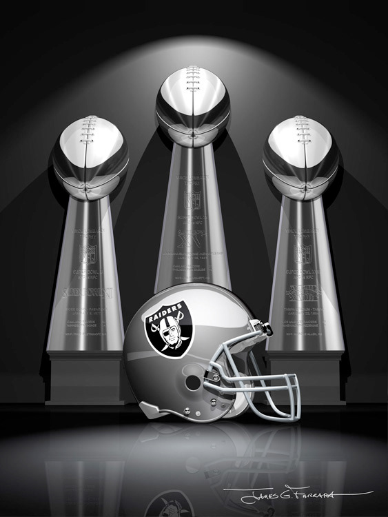 Oakland Raiders, 3-Time Super Bowl Champions