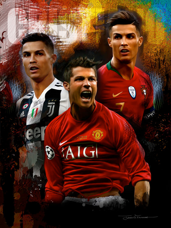 Cristiano Ronaldo, plays as a forward for Serie A club Juventus and captains the Portugal national team