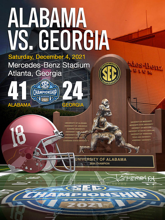 2021 SEC Championship, Alabama vs. Georgia