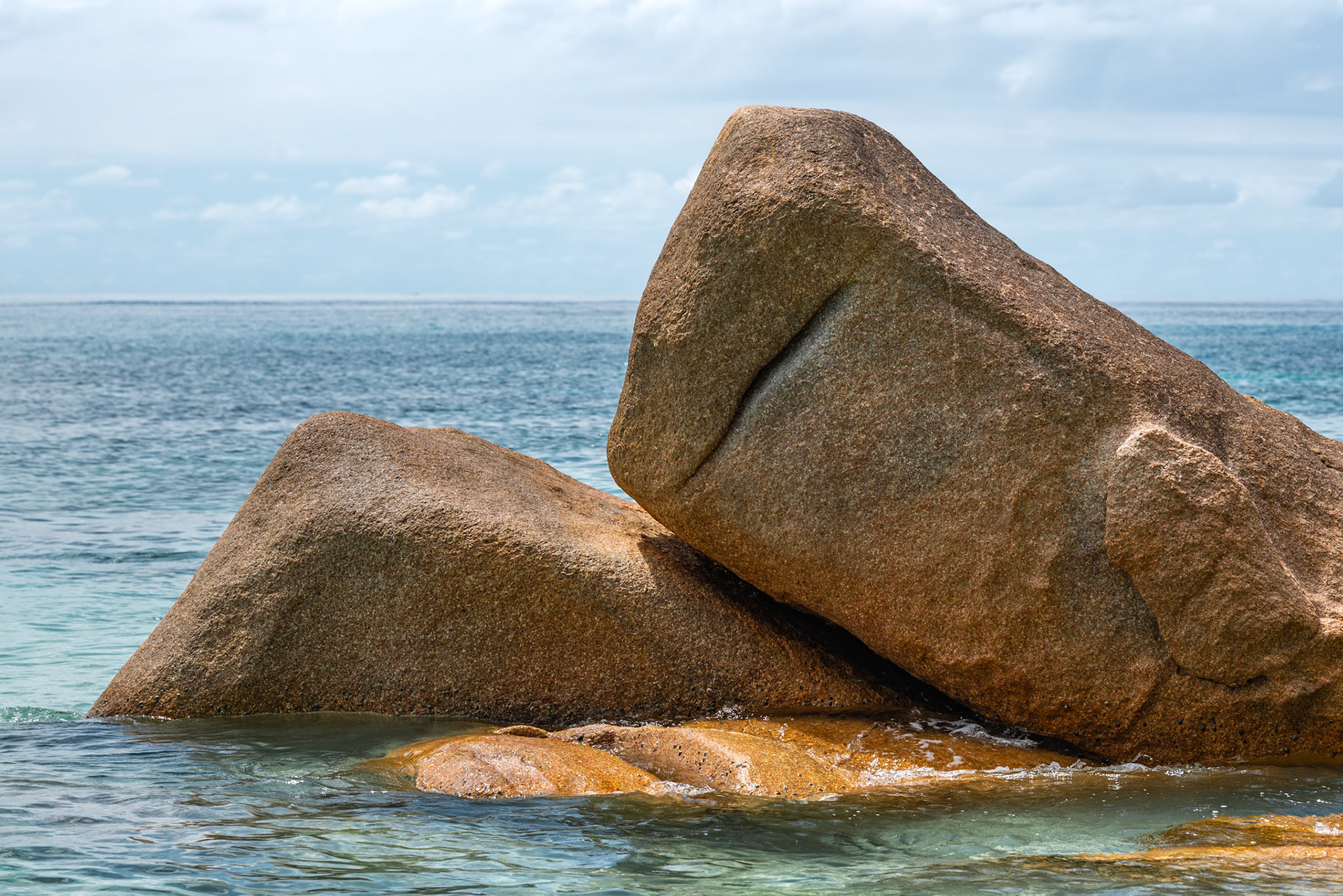 Granite rocks in the Seychelles.