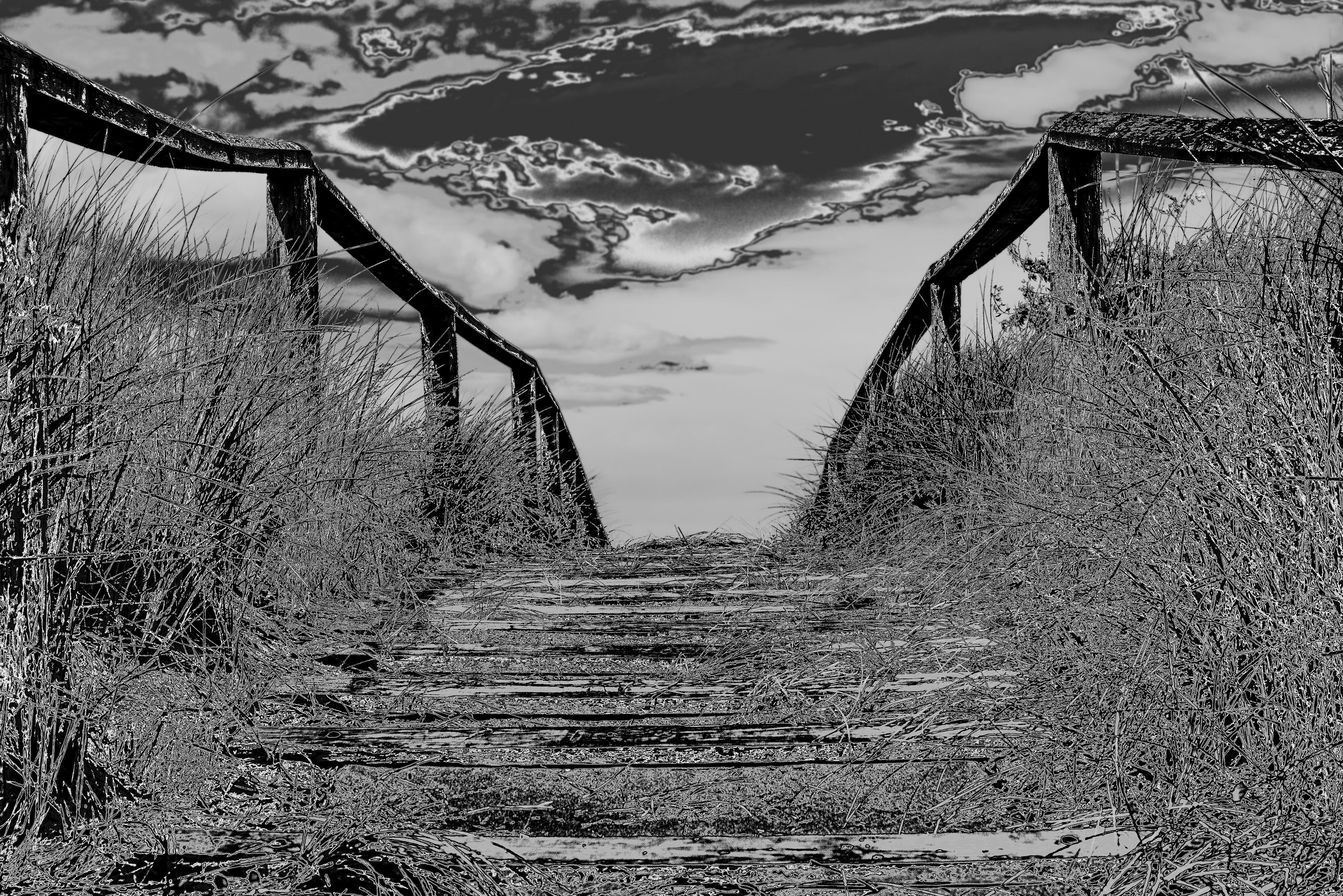 Boardwalk to the sea