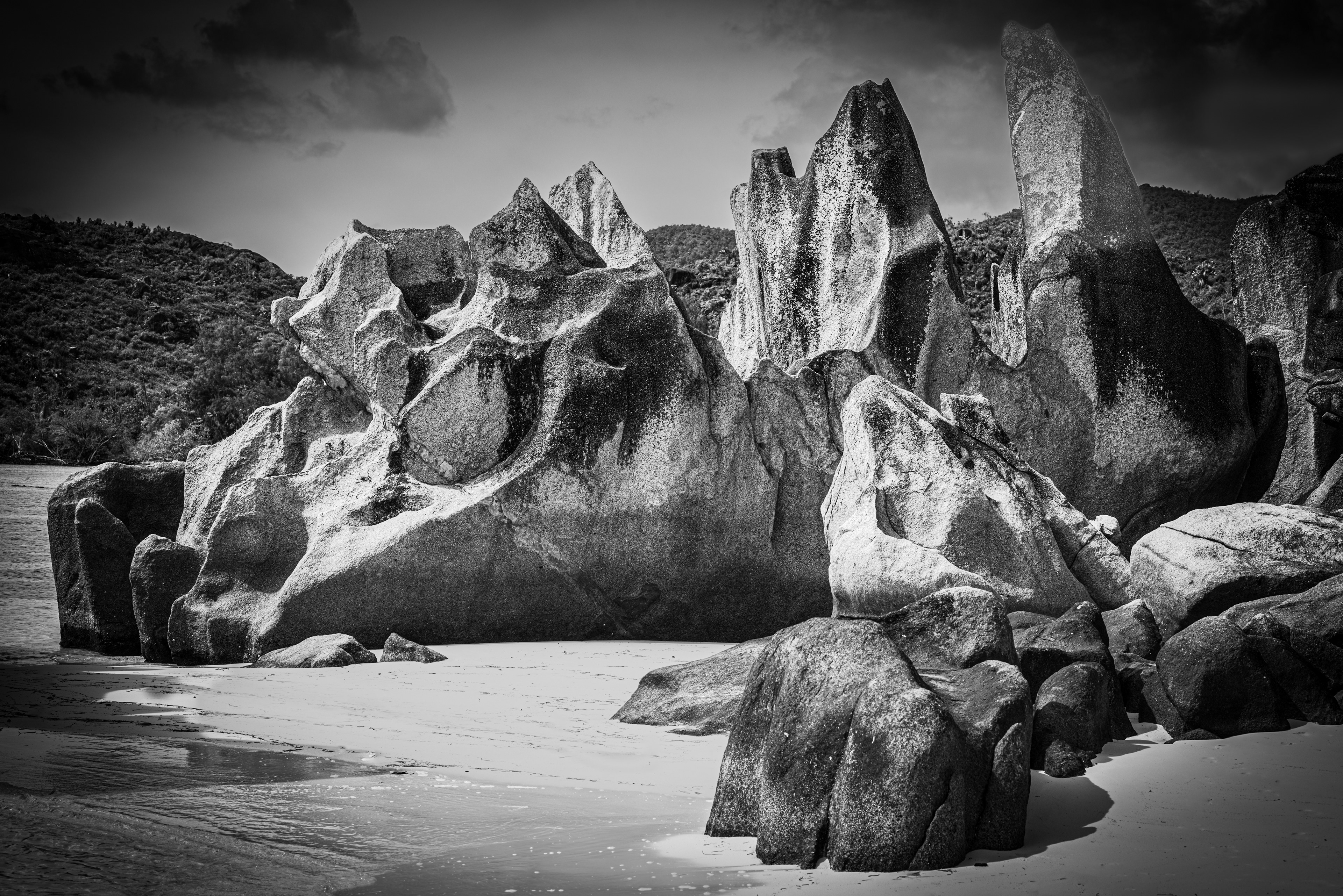 Granite rocks at the Seychelles