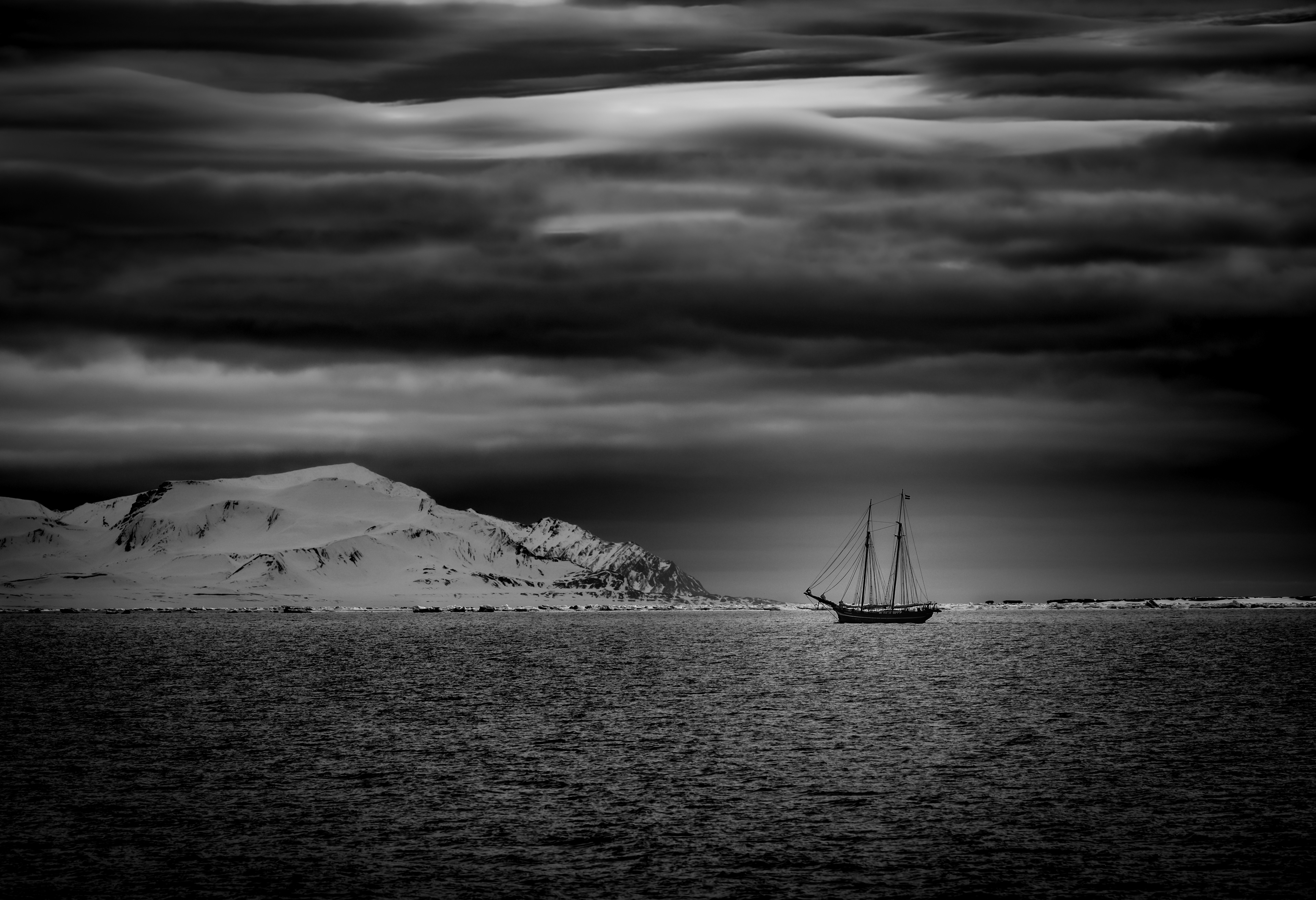 Old ship in Svalbard