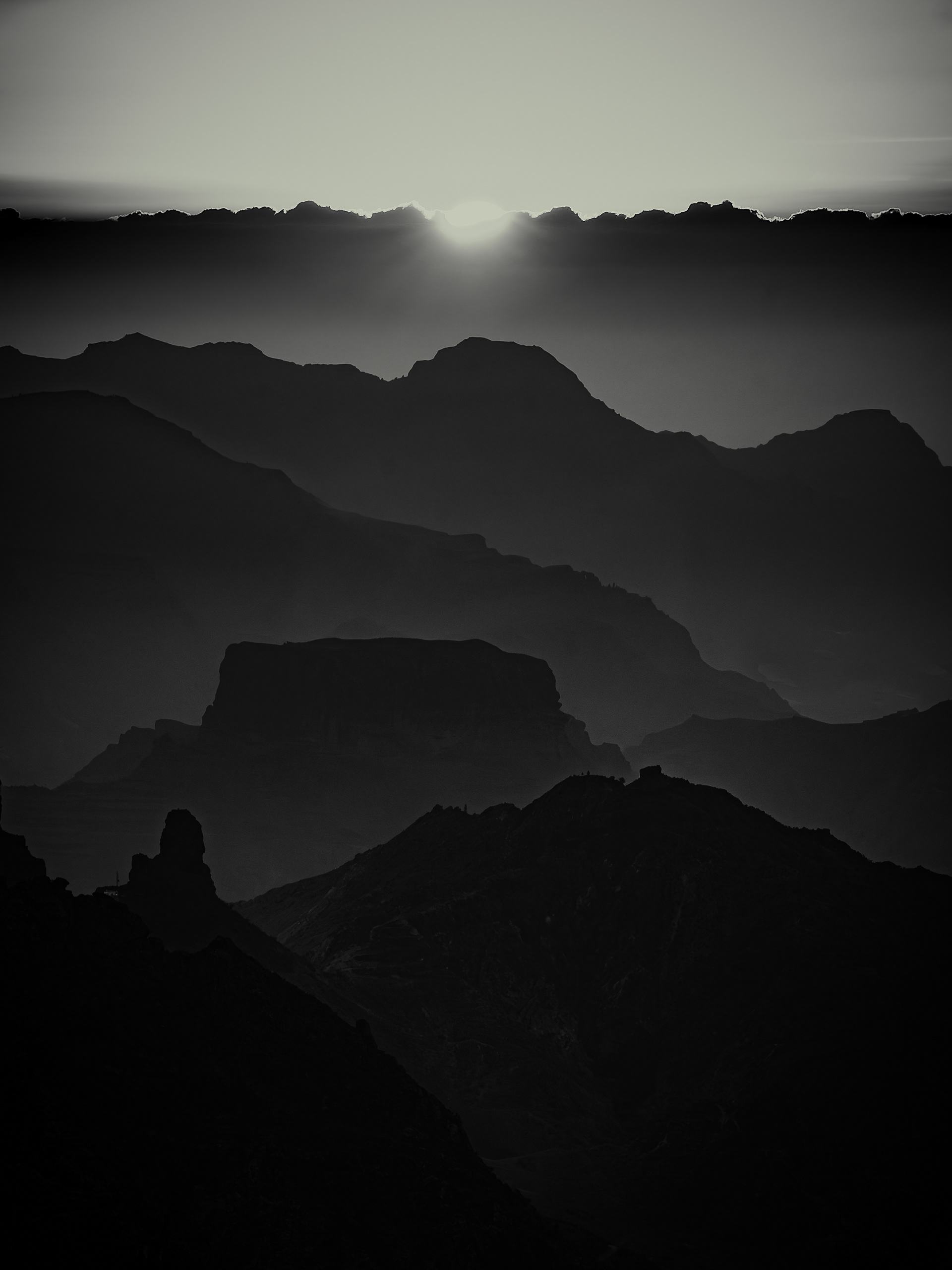 Mountains in the evening