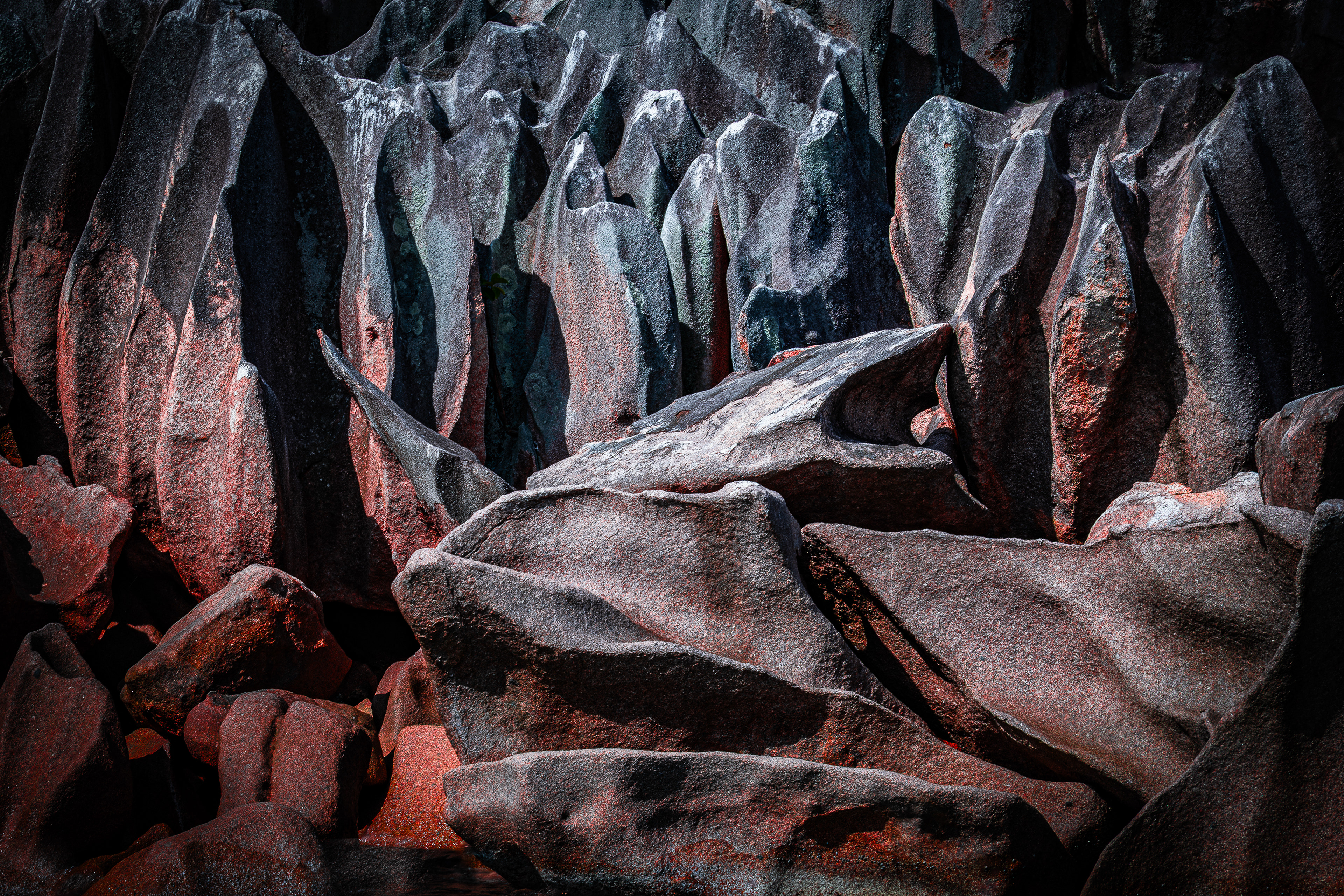 Rocks in the evening