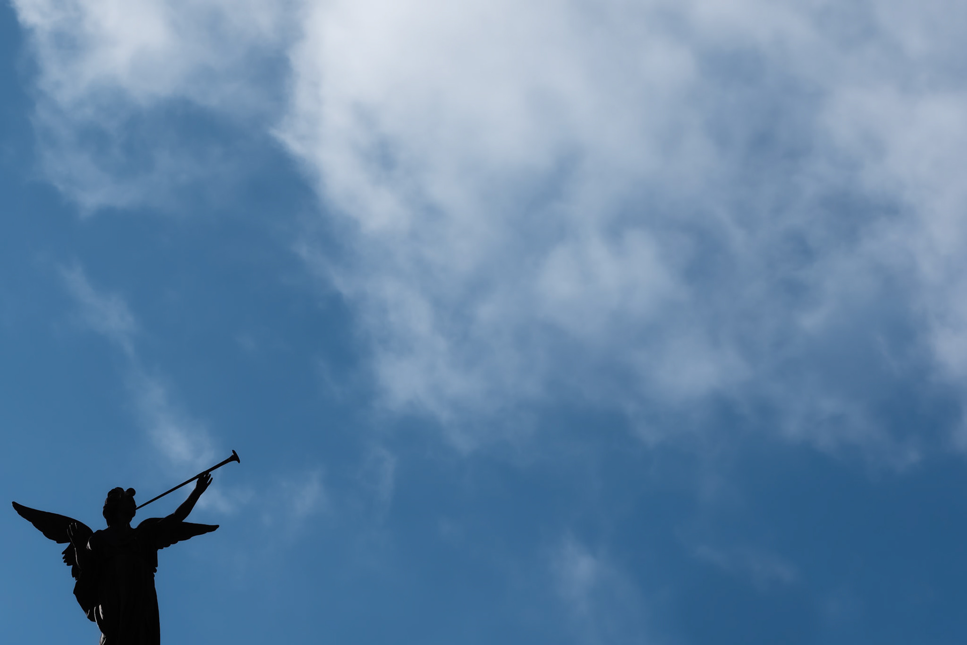 Angel and clouds at Gran Canaria.