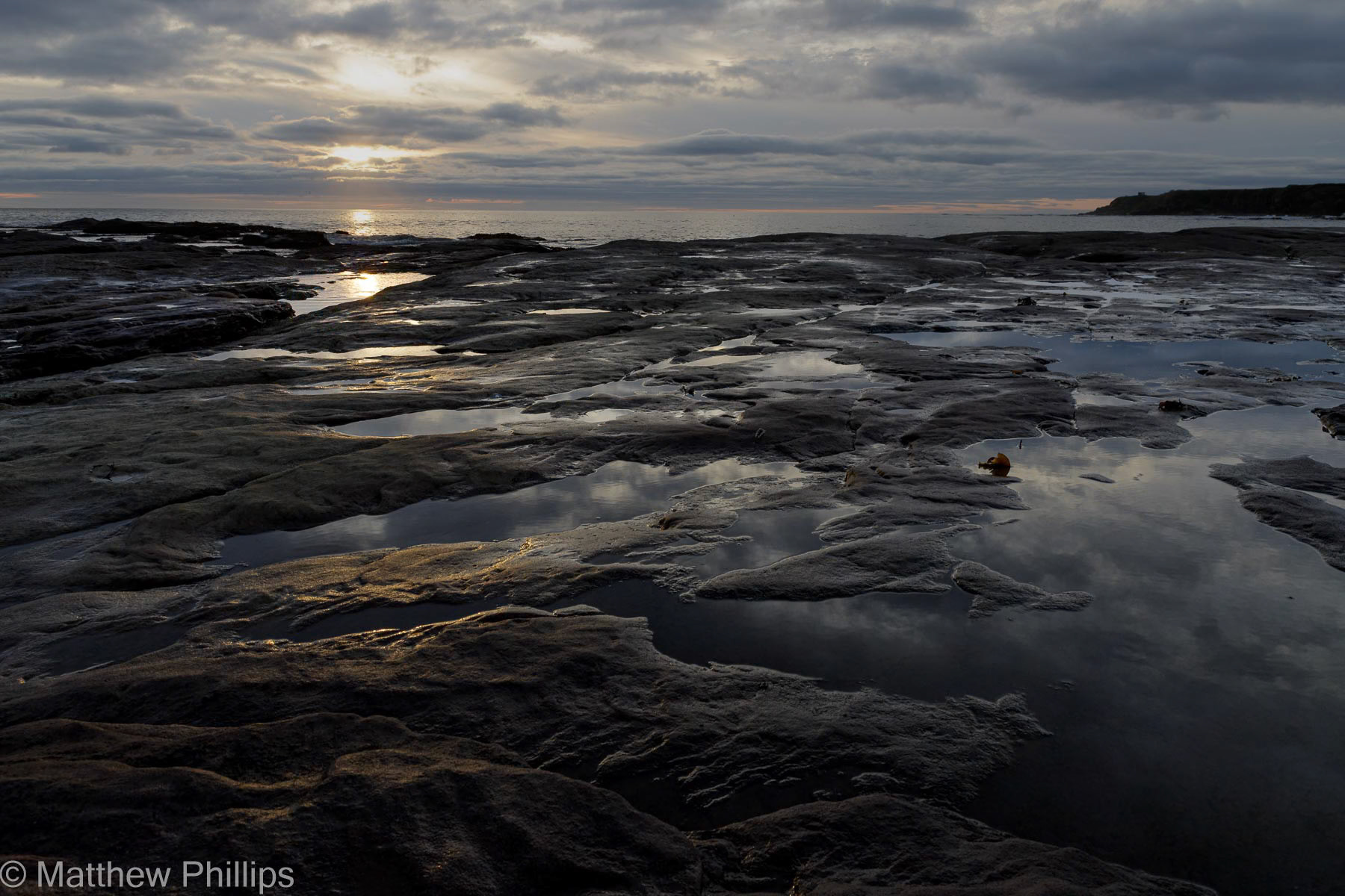 Seahouses sea shore September sunrise
