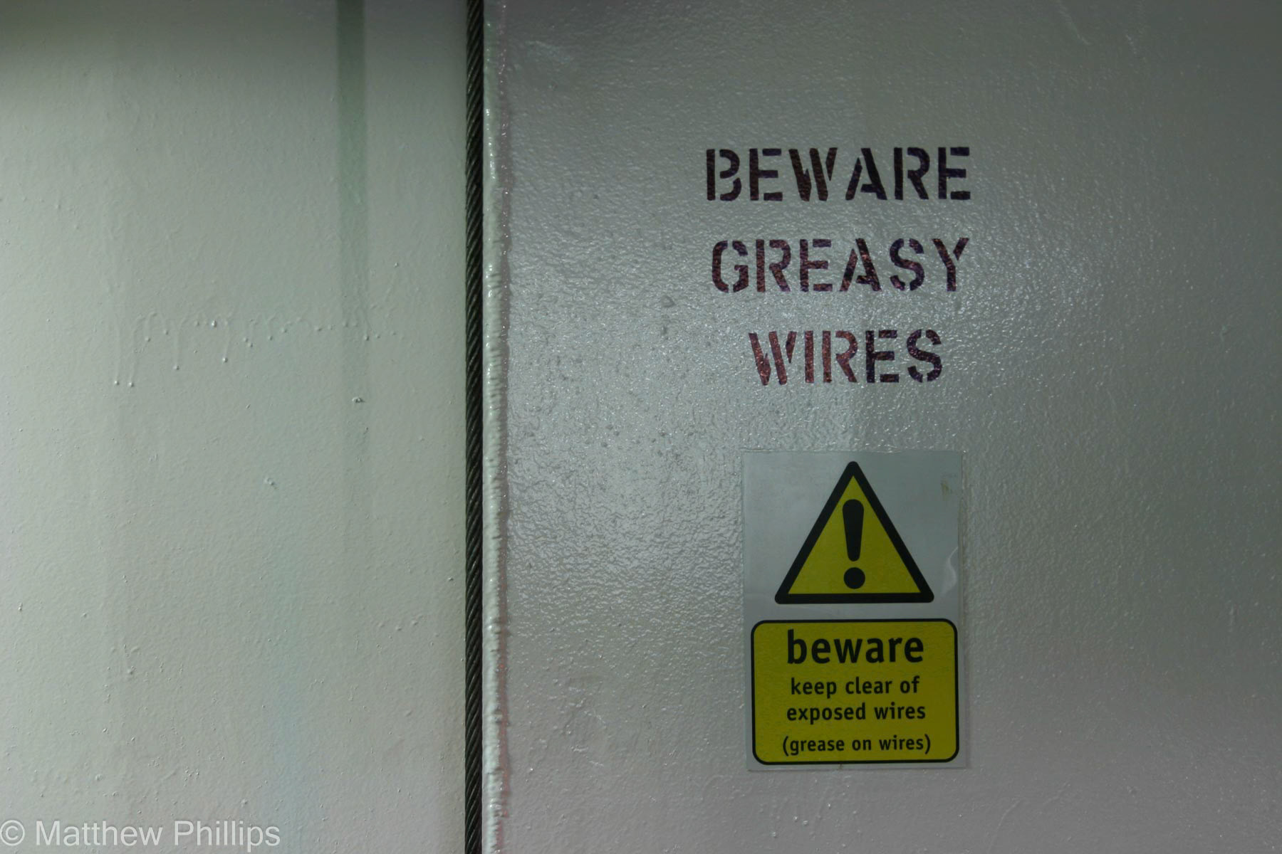 Beware greasy wires
