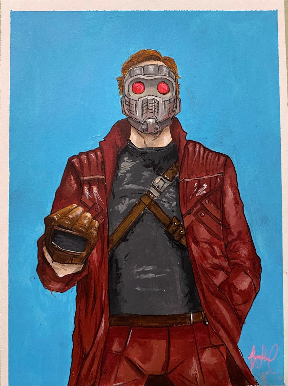 Starlord- Acrylic On Paper
