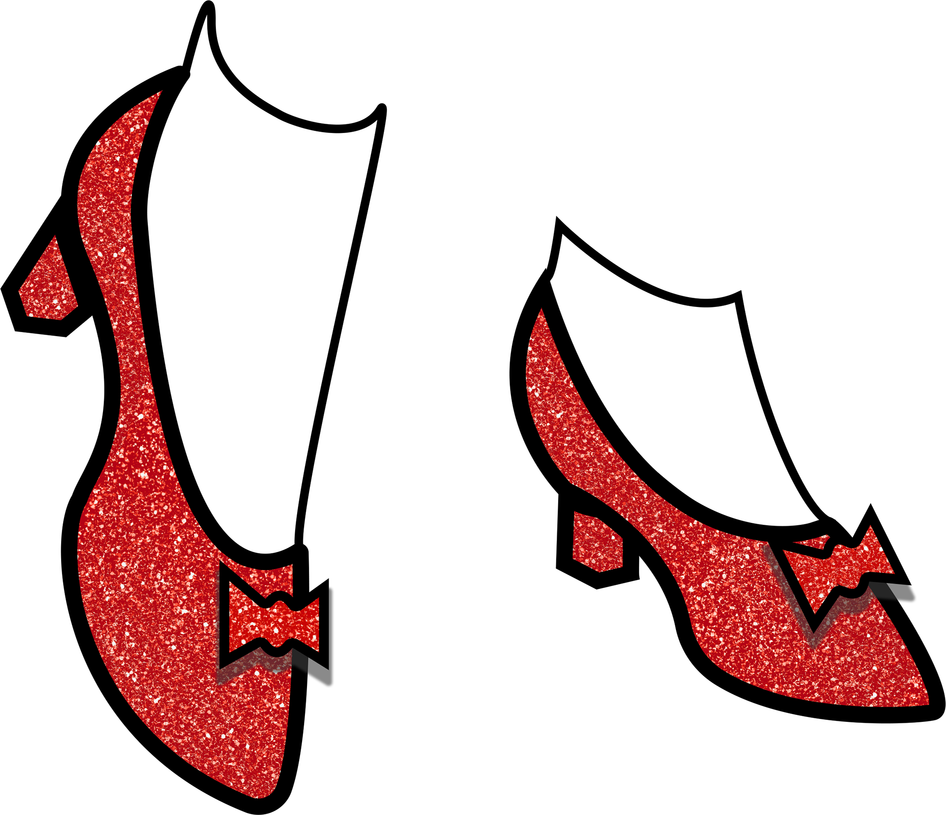 Ruby Slippers vector image made in Illustrator