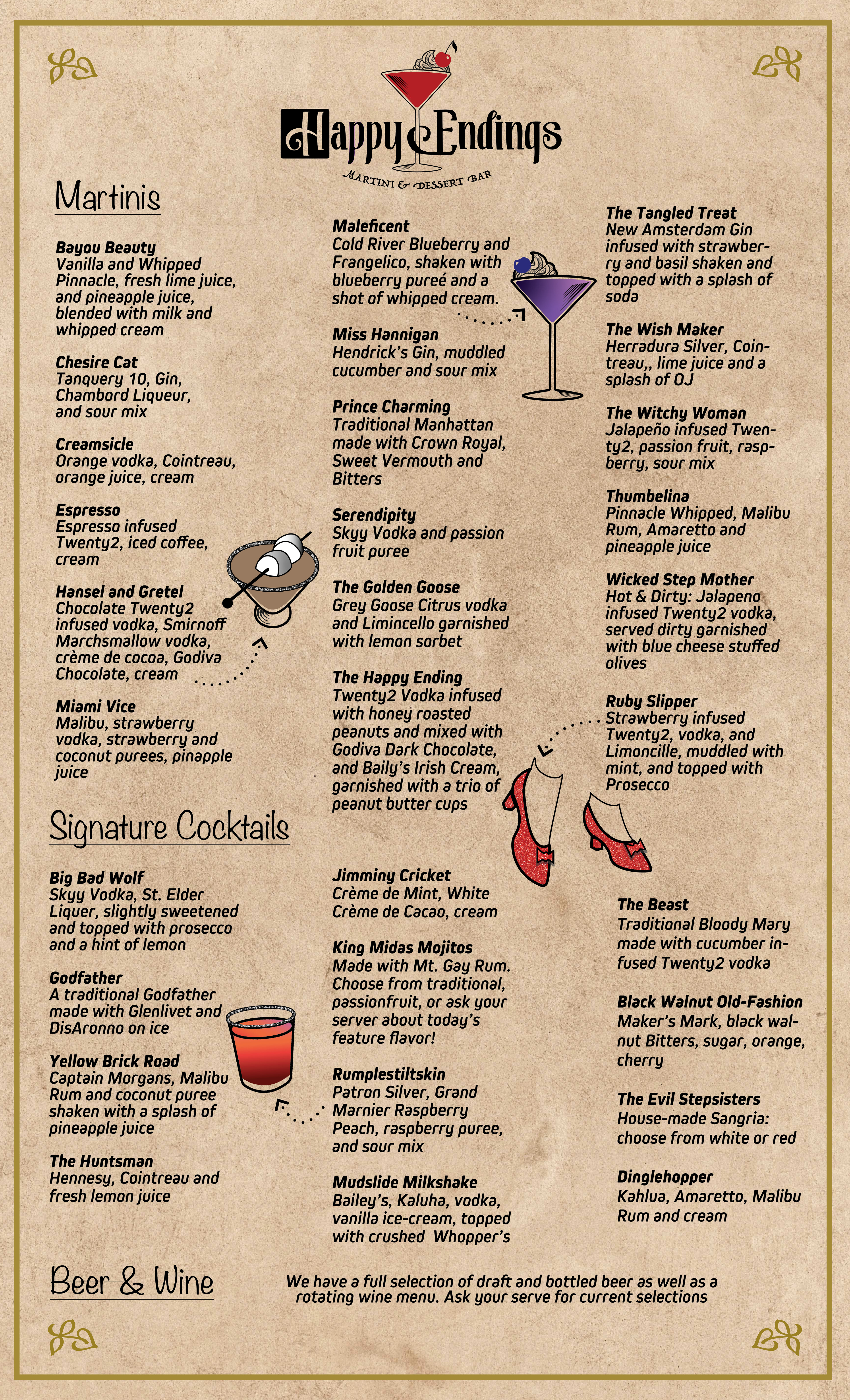 Menu Page 2 made in InDesign