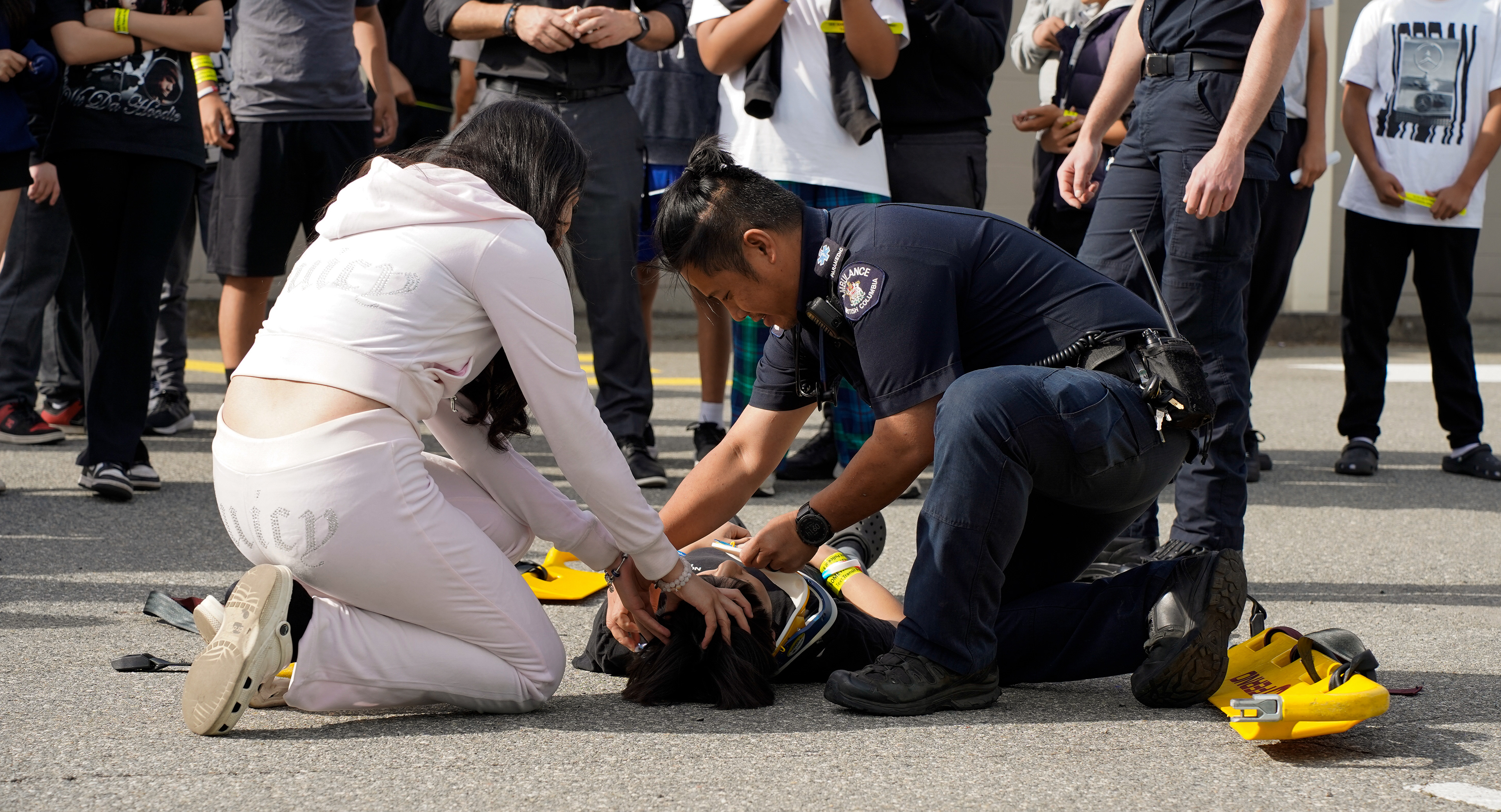 EMS response demonstration for road safety event