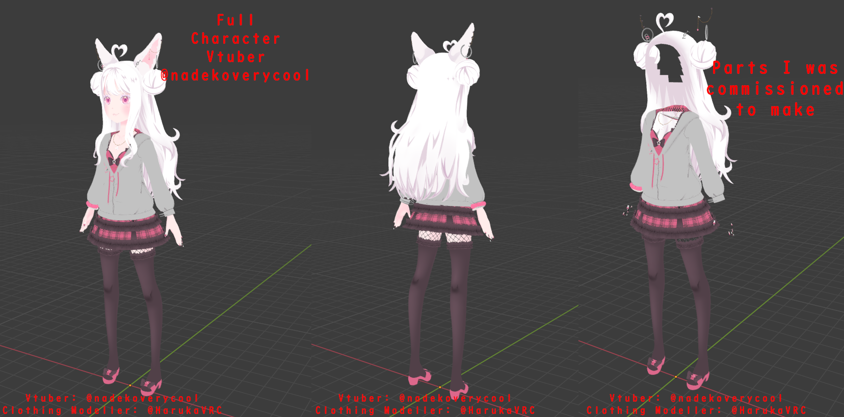 3D Outfit + Hair + Accessories Com'd by @NadekoVeryCool 1/3