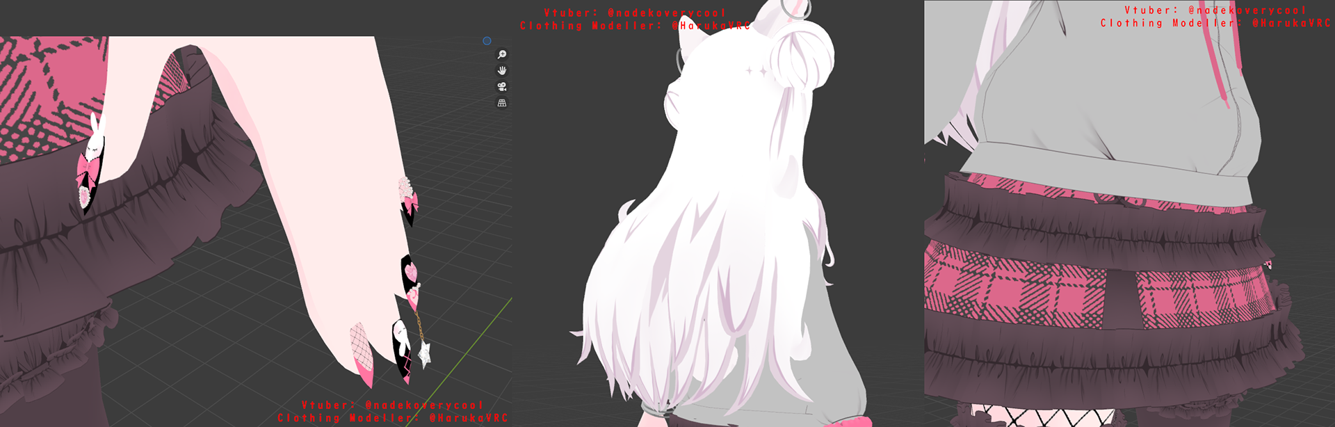 Close ups of the Outfits