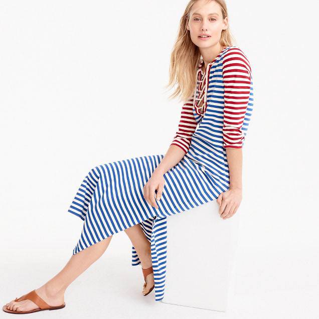 STRIPED BEACH DRESS DESIGN FOR J.CREW