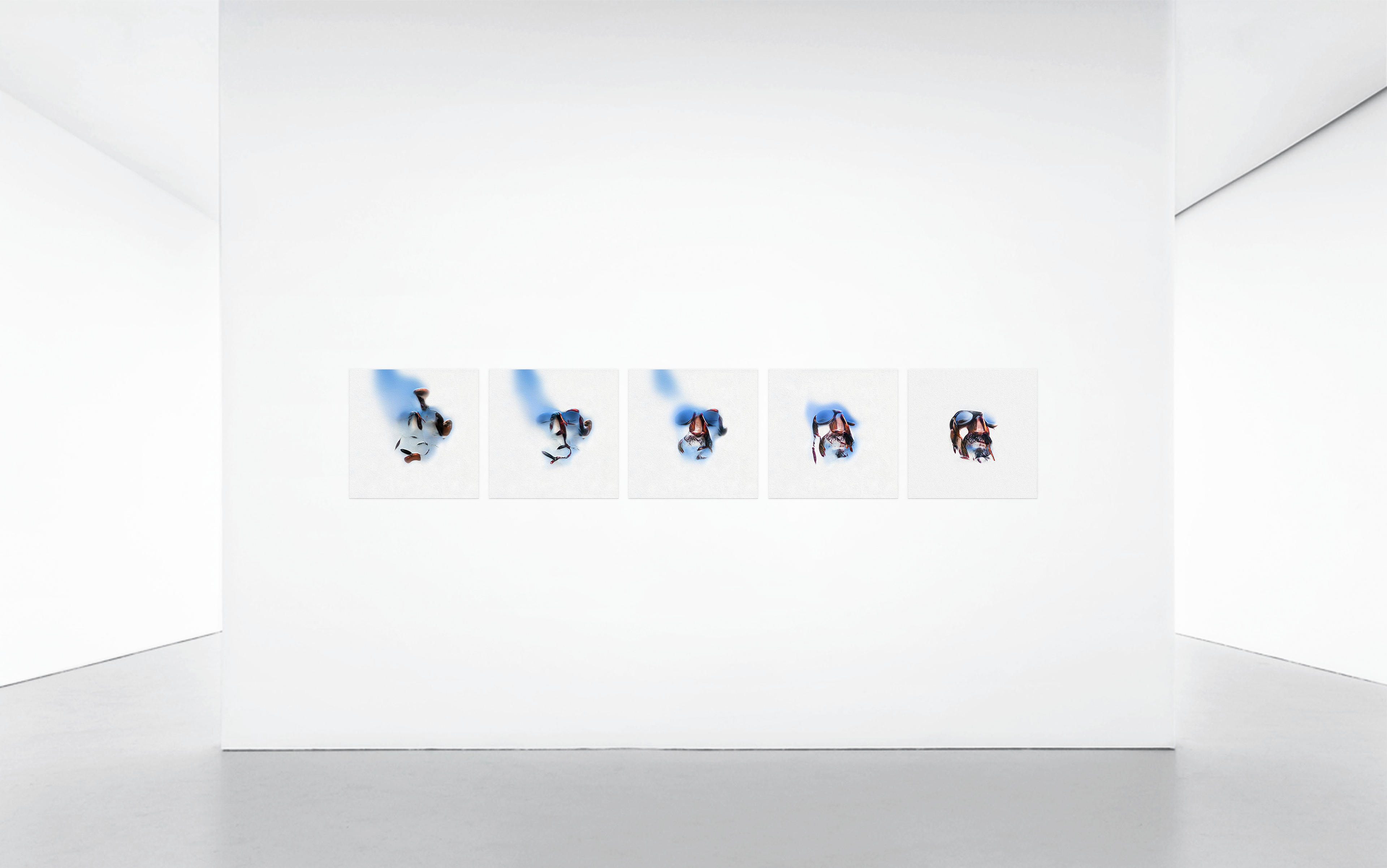 “A Rendering of Man” (5 Piece Collection) - Acrylic on Canvas Rendered Digitally