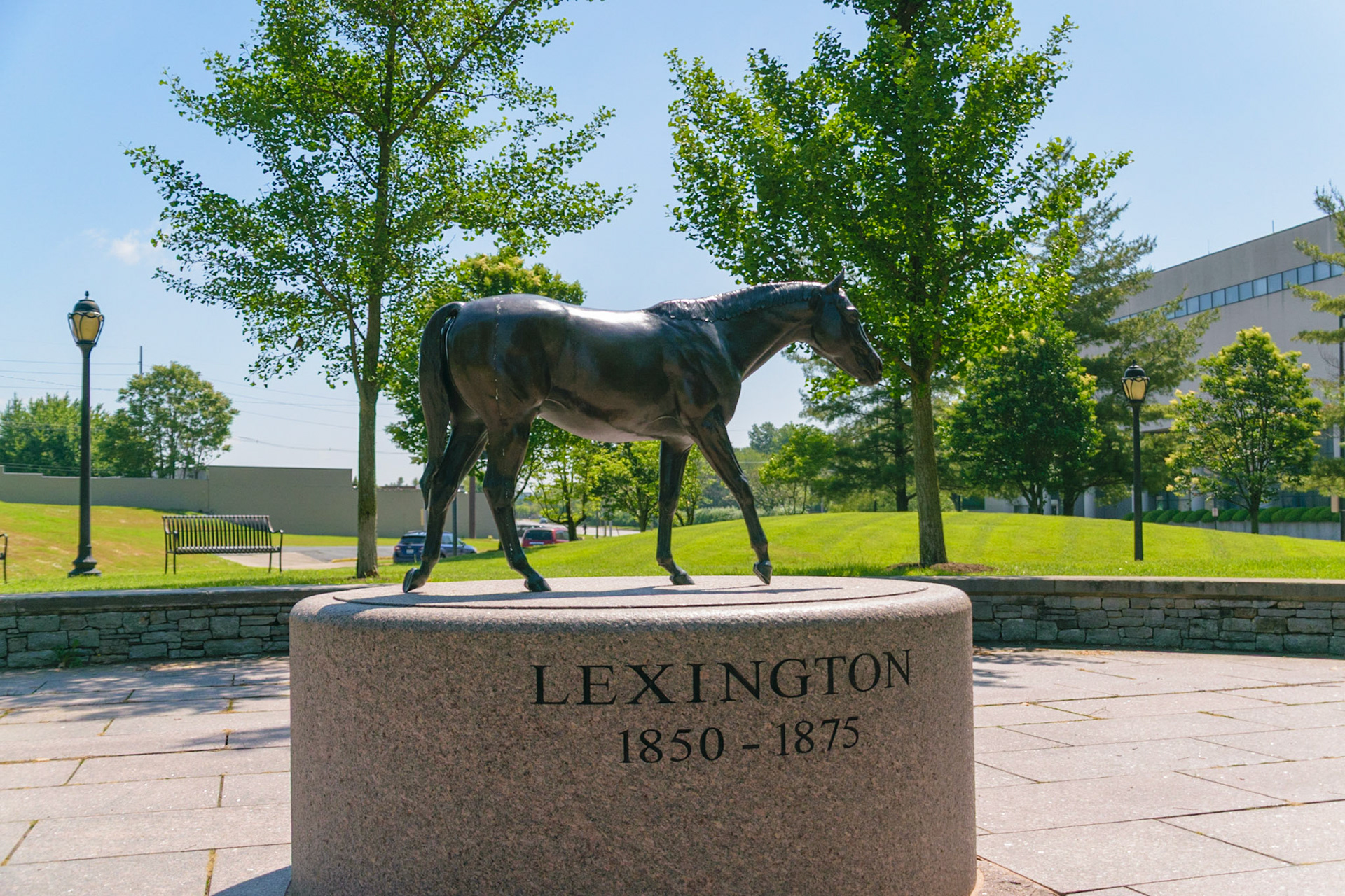 Lexington was also the name of a famous race horse. He is imortalized at Thoroughbred Park.