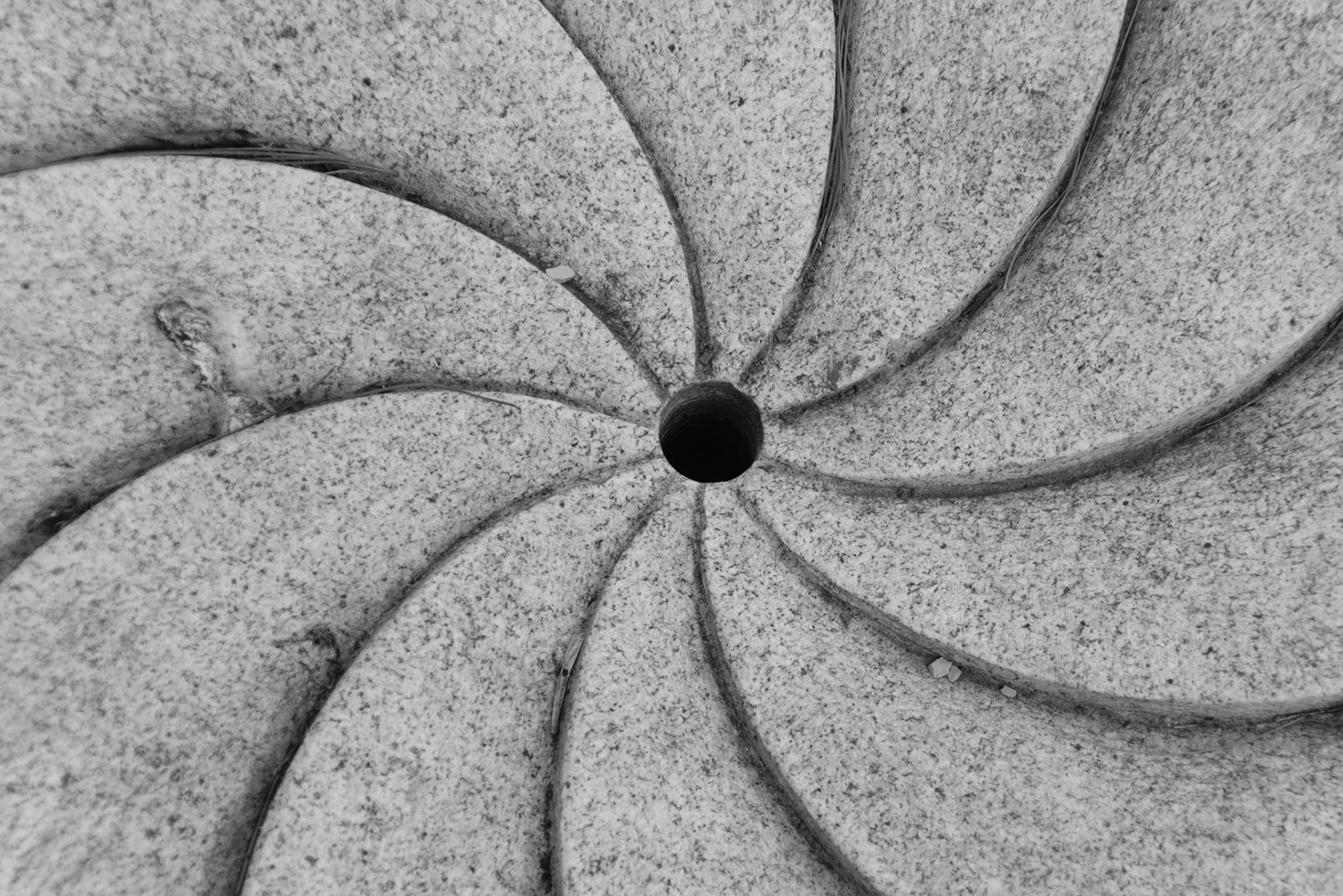 A pattern I found in a sculpture at the park.