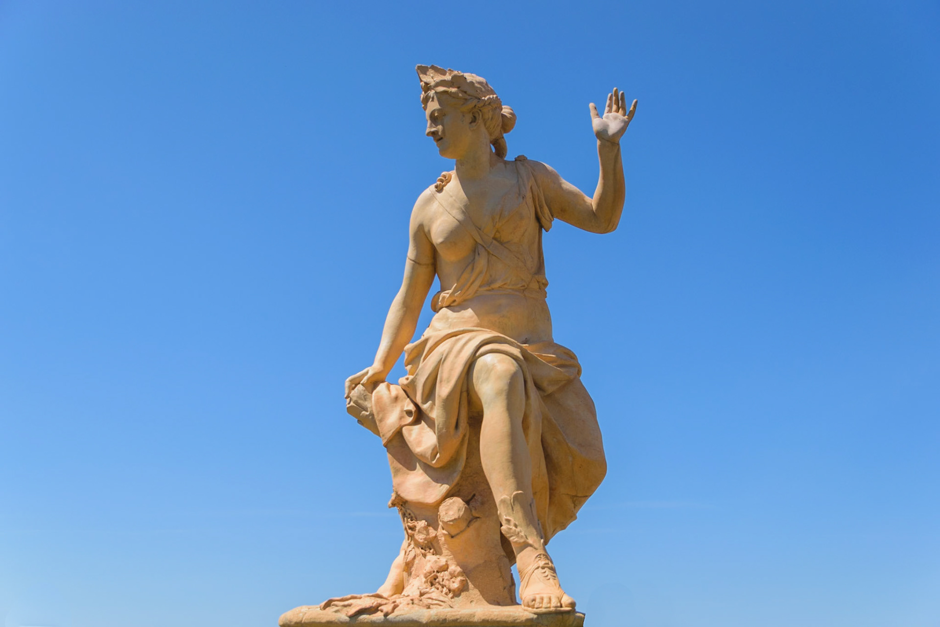 One of the many statues that adorn the grounds at The Biltmore.