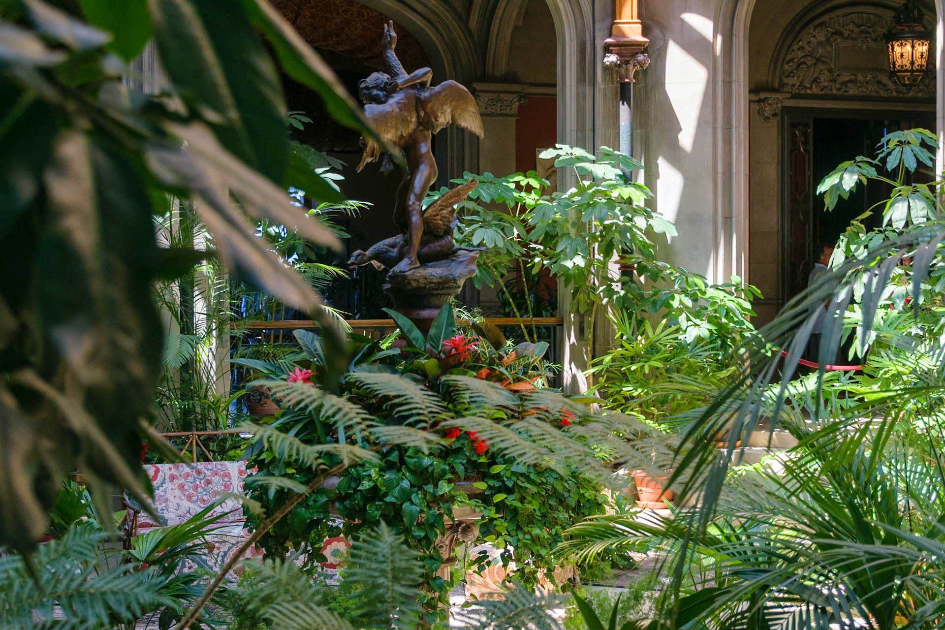 The Biltmore features a garden inside the house for its residents to retreat to during winter.