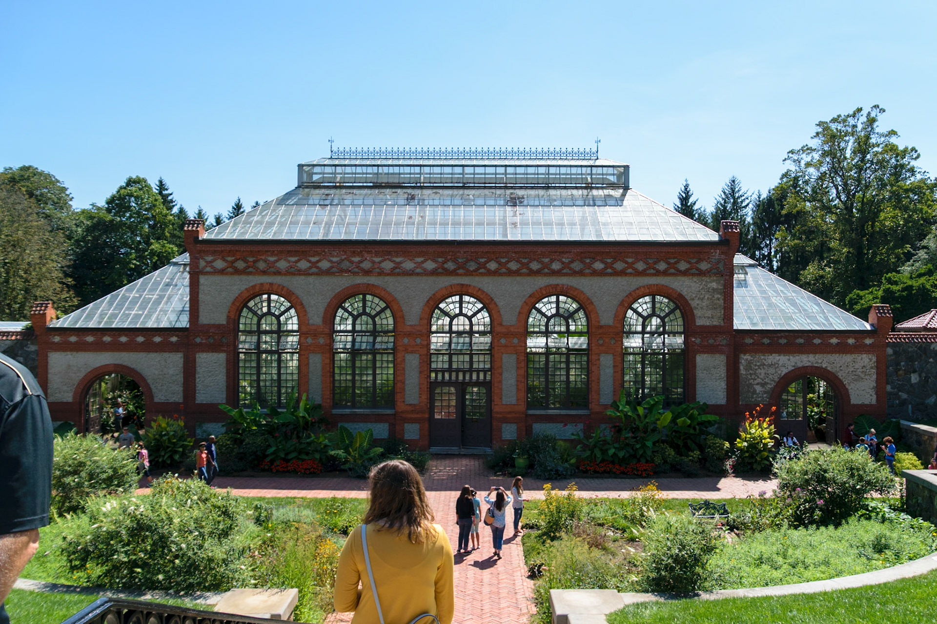 A green house allows guests the abillity to enjoy flowers year round.