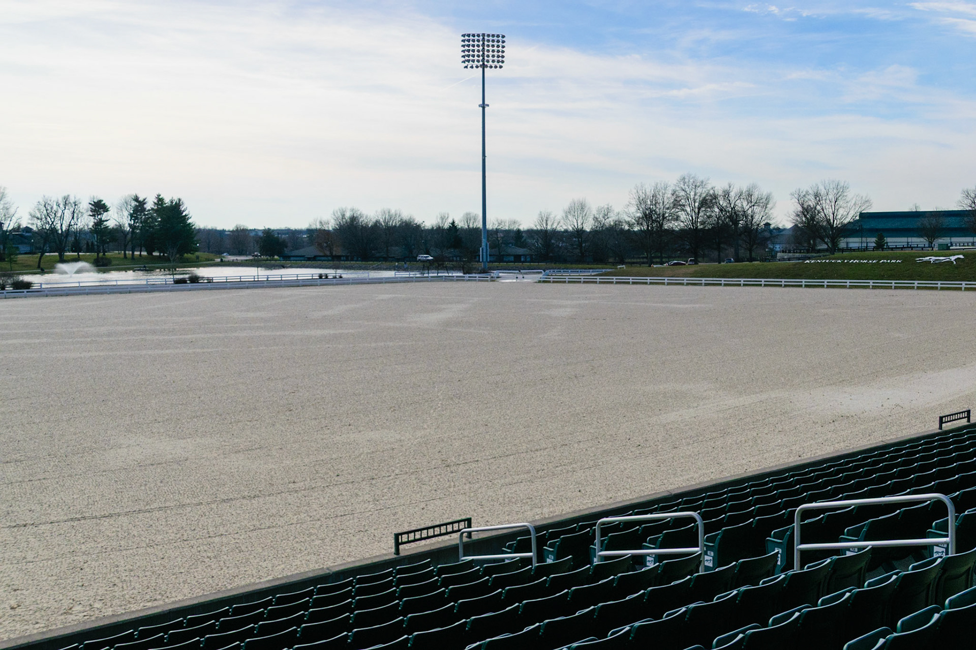 This is the view visitors are treated to during equine events at the park.