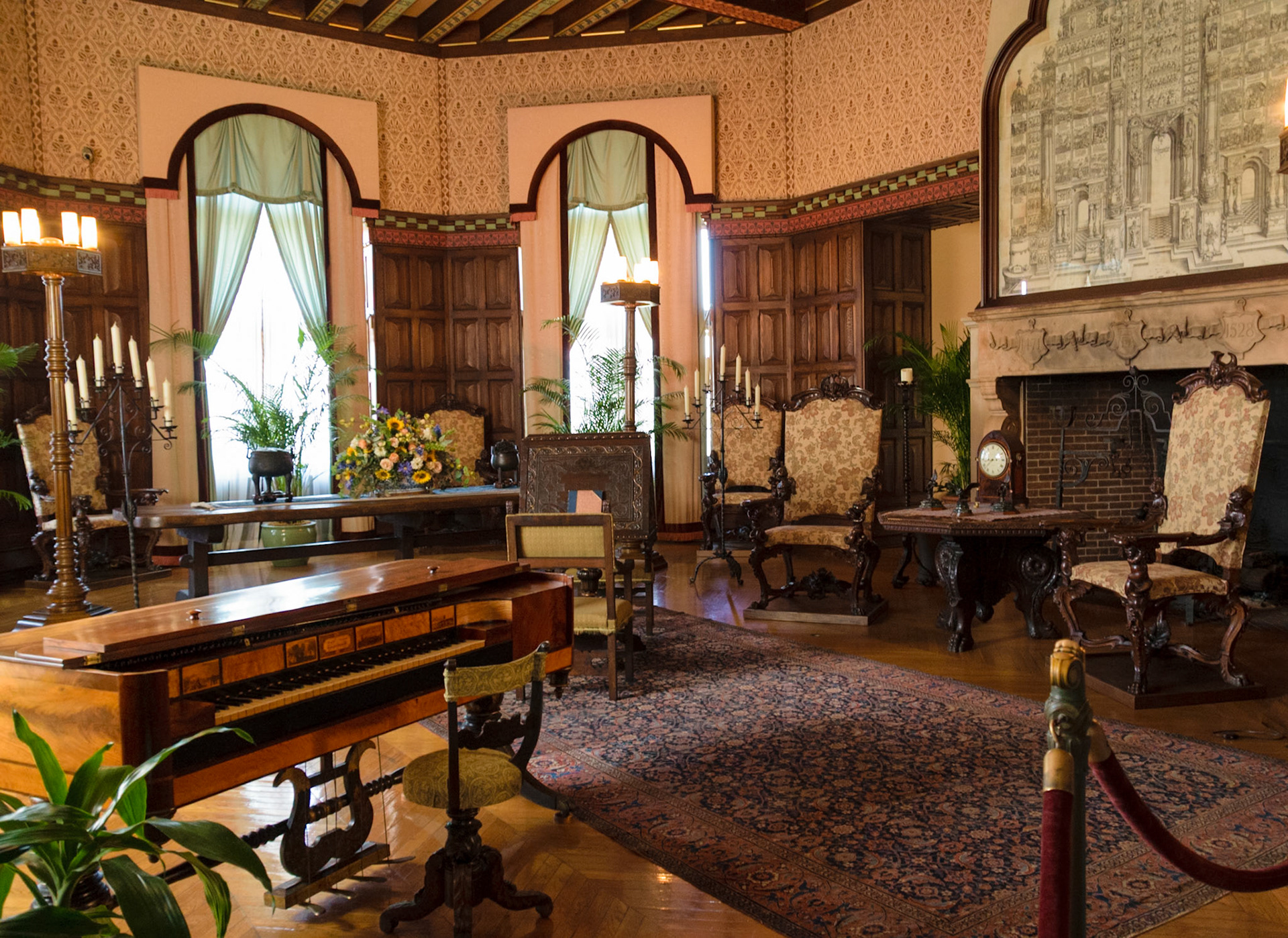 In the days before recorded music, if you wanted to listen to music you would have to know someone who could play and provide them a place to do it.