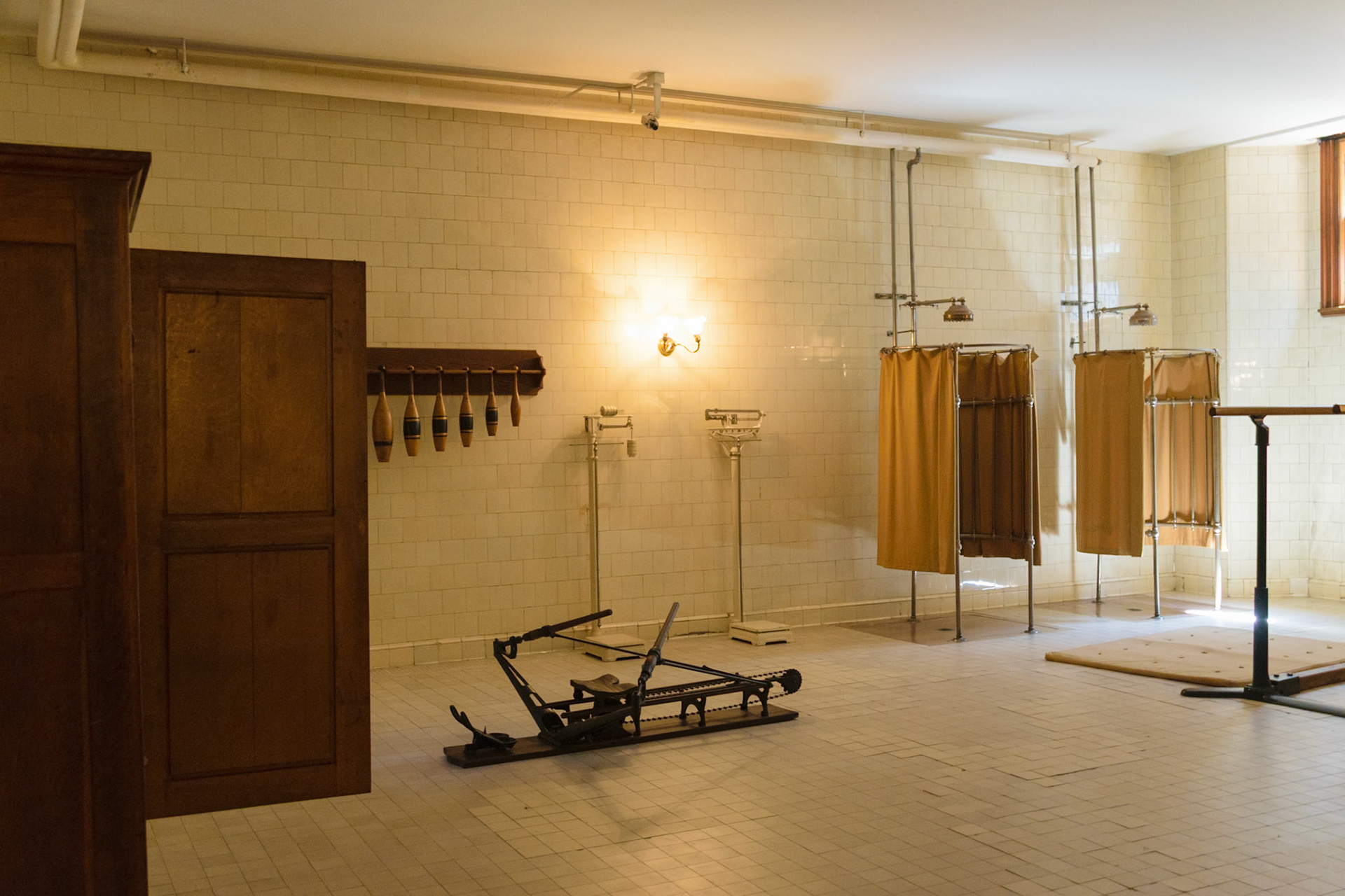 Be sure to get your exercise in at the indoor gym.