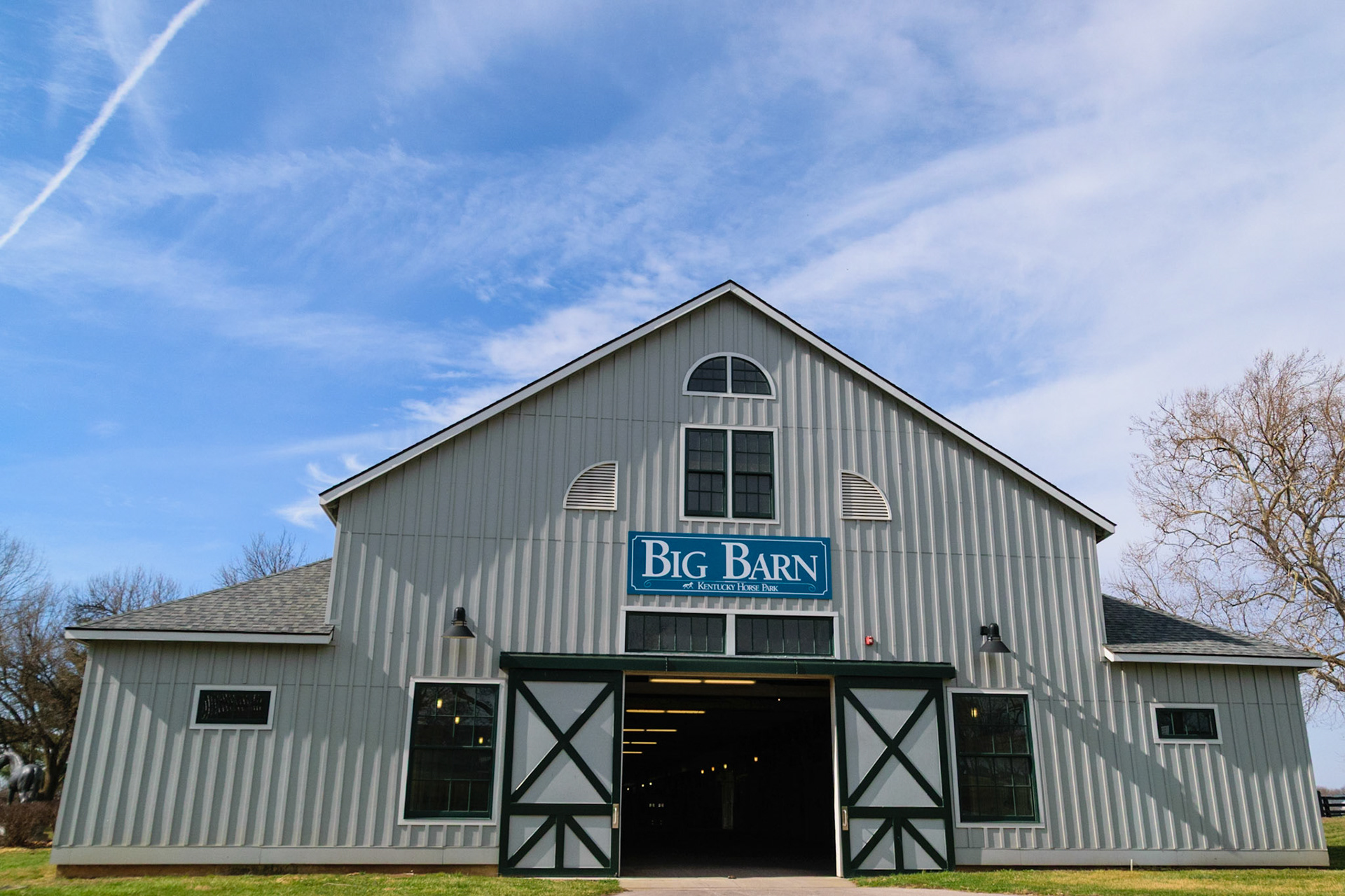 The Big Barn is the fourth largest wooden structure and arguably the largest barn in America. It houses numerous horses.