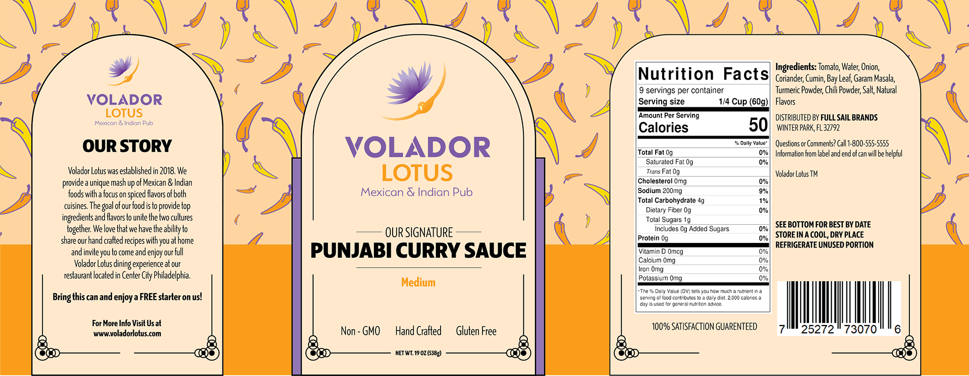 Volador Lotus Retail Canned Curry Sauce