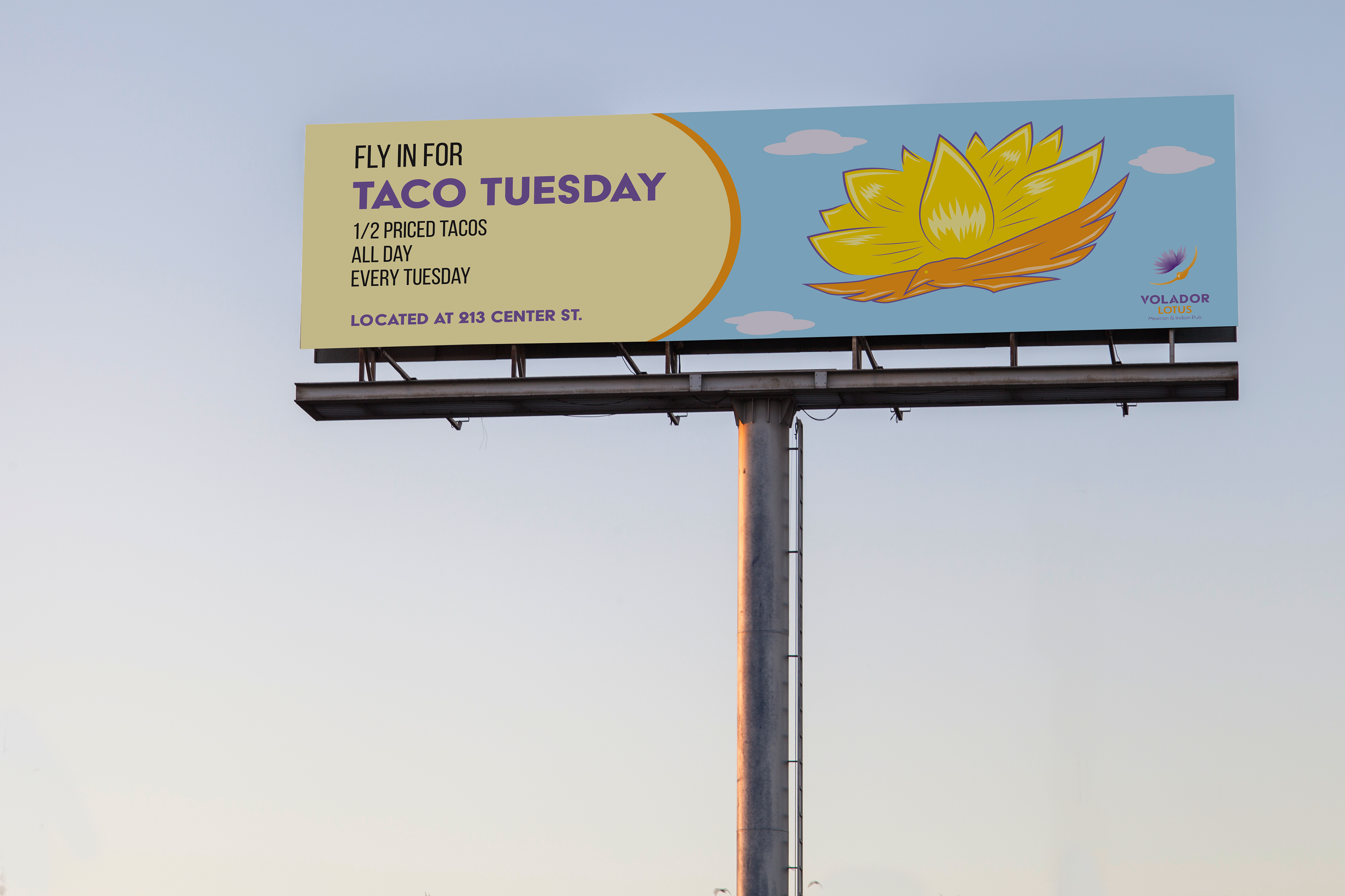 Taco Tuesday Billboard Mockup