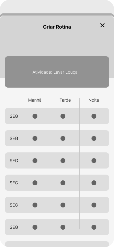 Criação de cronograma