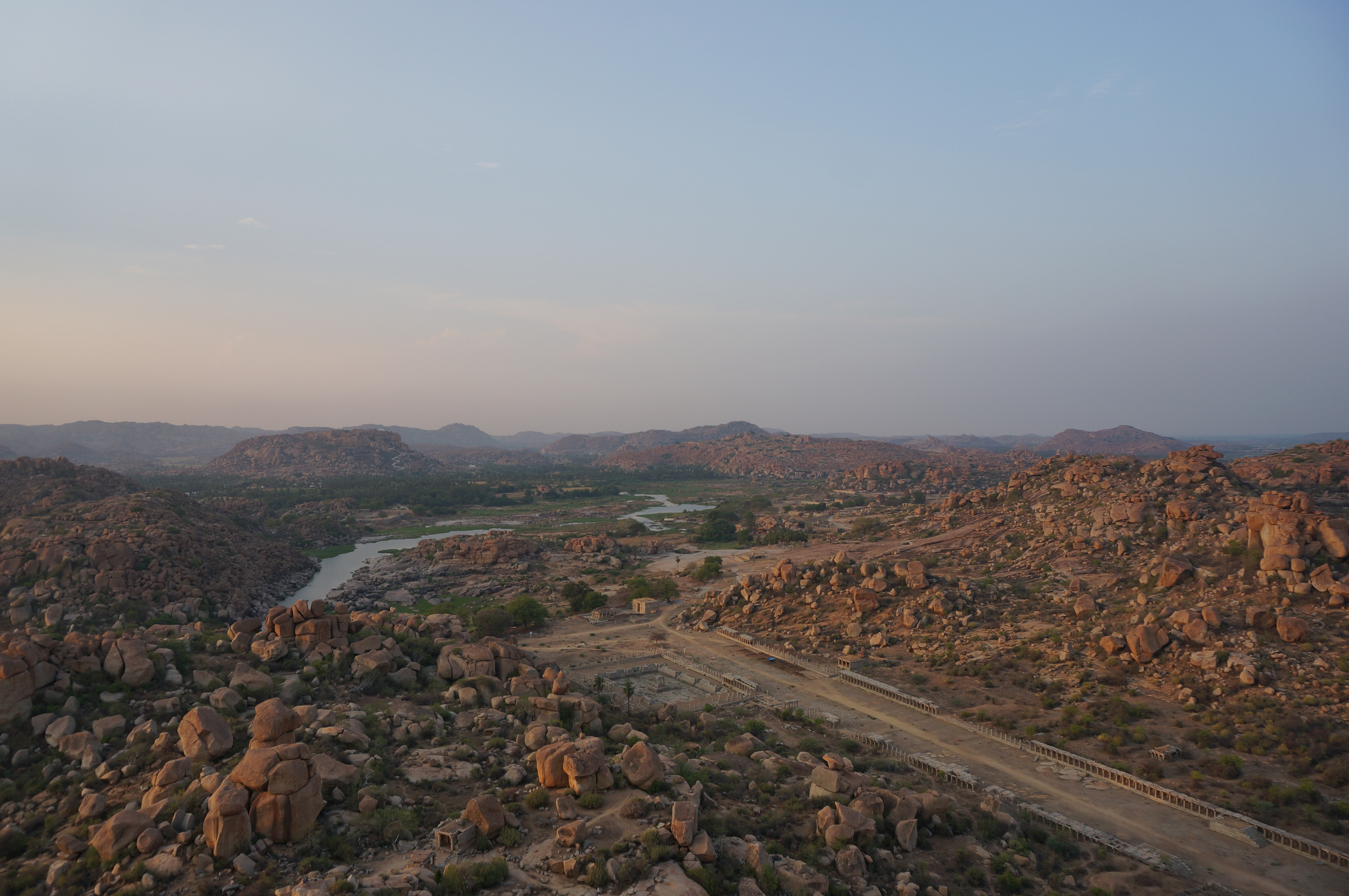 Vijaynagar, or the City of Victory, in Hampi, Karnataka, April 2018