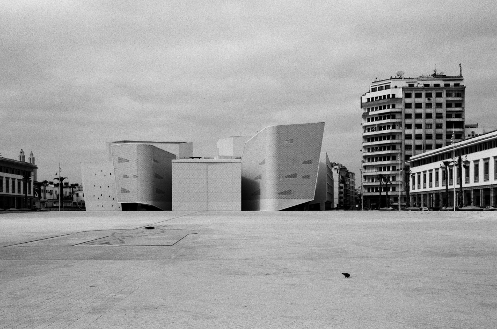 Building in Casablanca in Morocco, March 2020