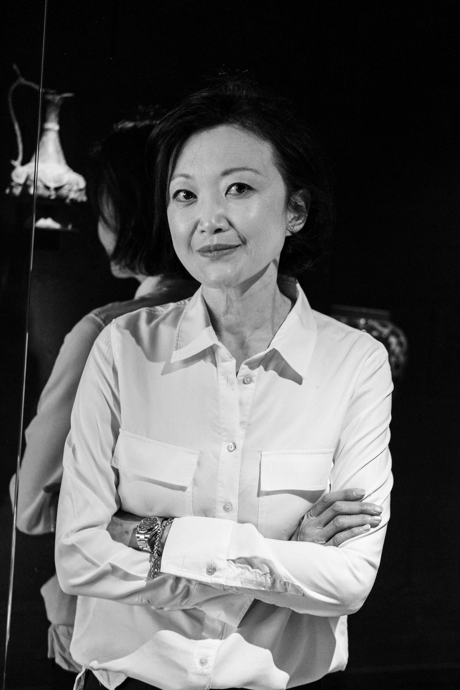 Irène Yang, owner of the chinese restaurant Tse Yang, 25 avenue Pierre 1er de Serbie, Paris, France