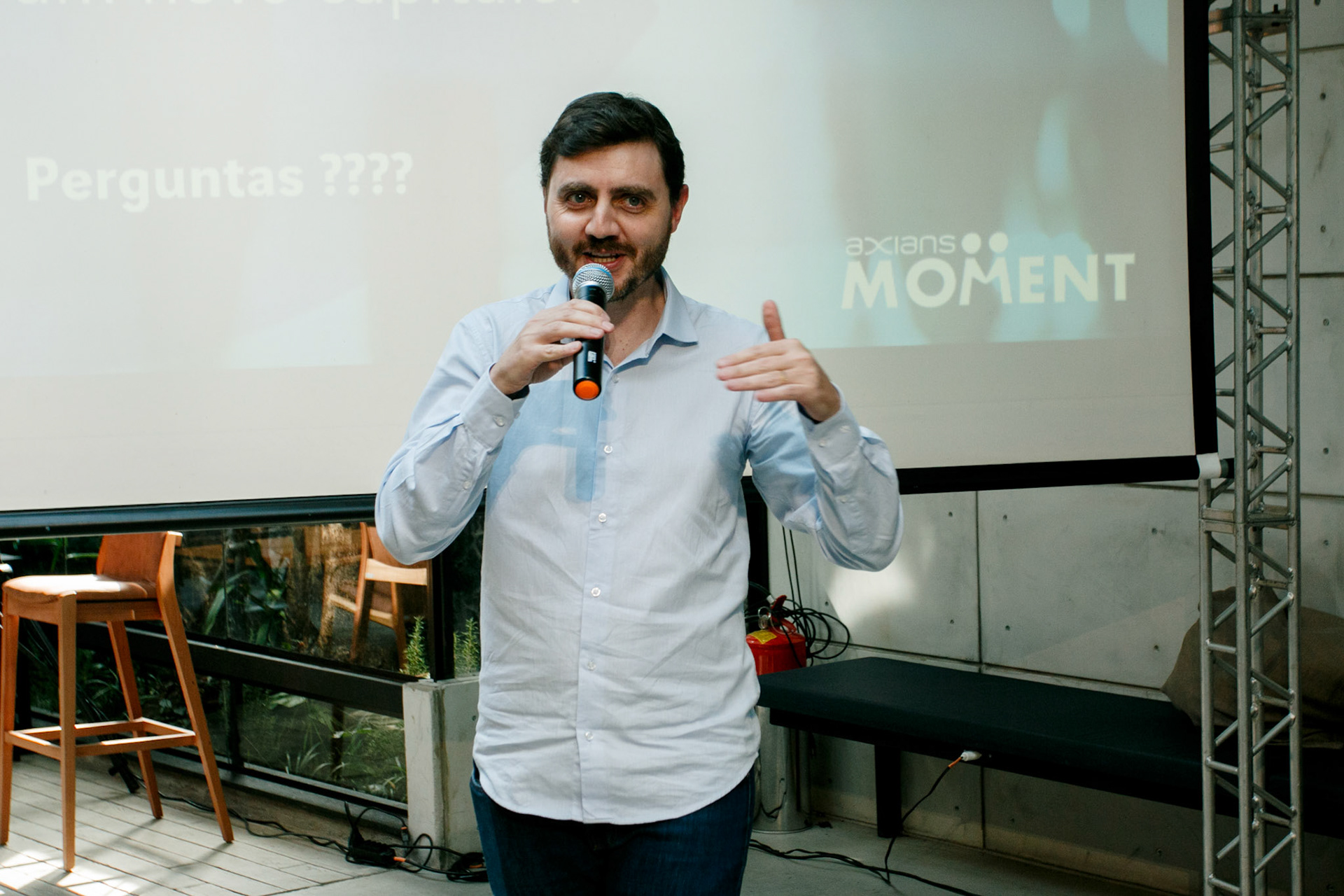 Evento Axians Moment 2024 realizado no restaurante Pavino.