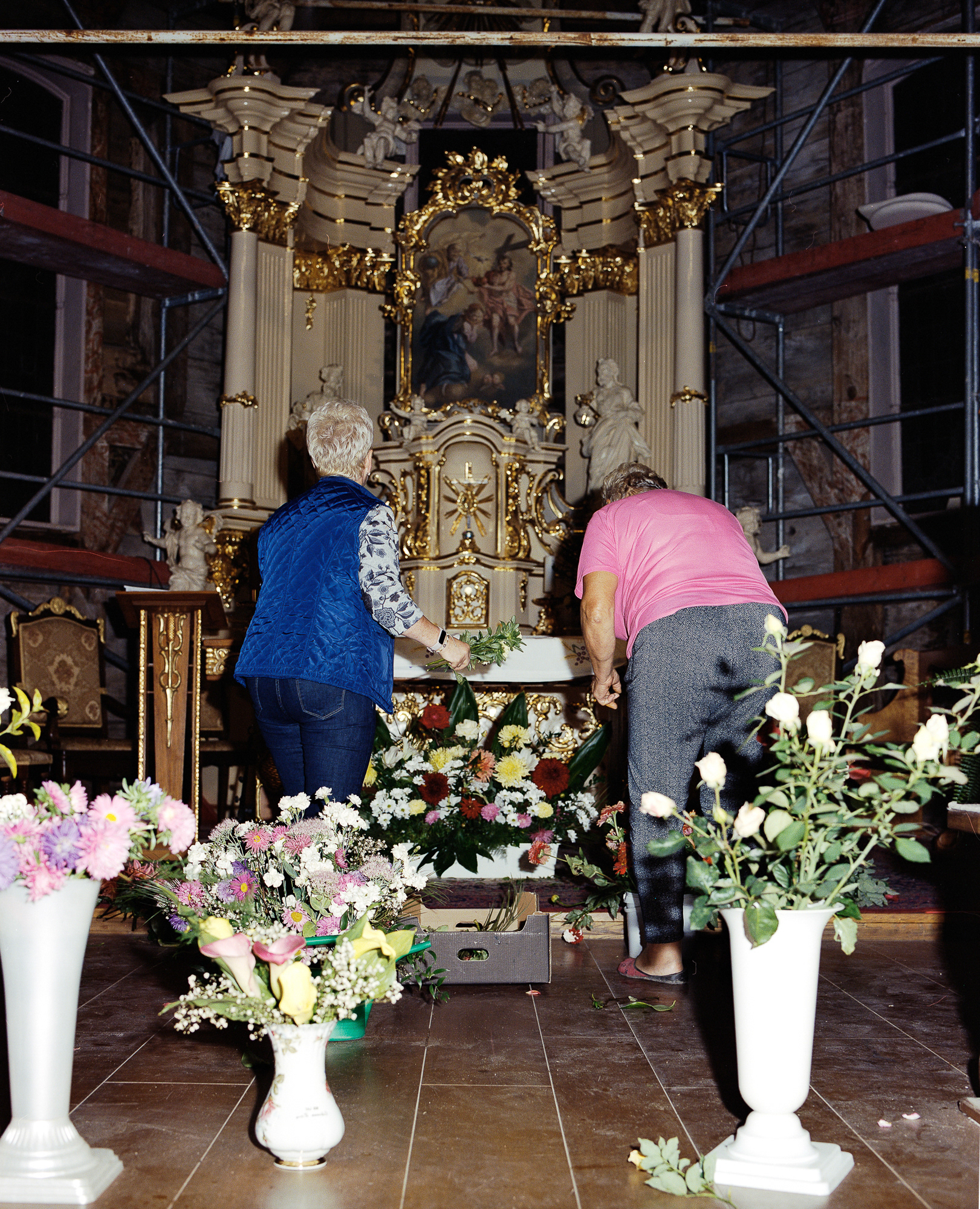 embellishing church