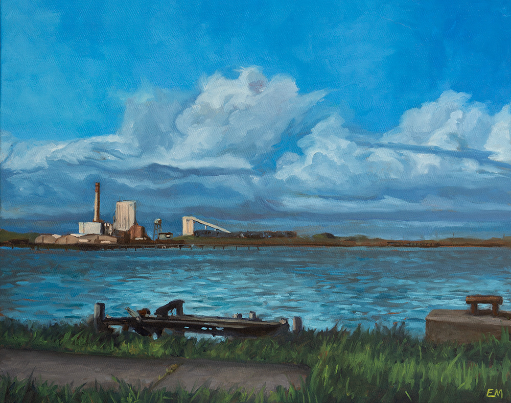 "Lunch Break" 2025 oil on canvas, 16"x20" $288