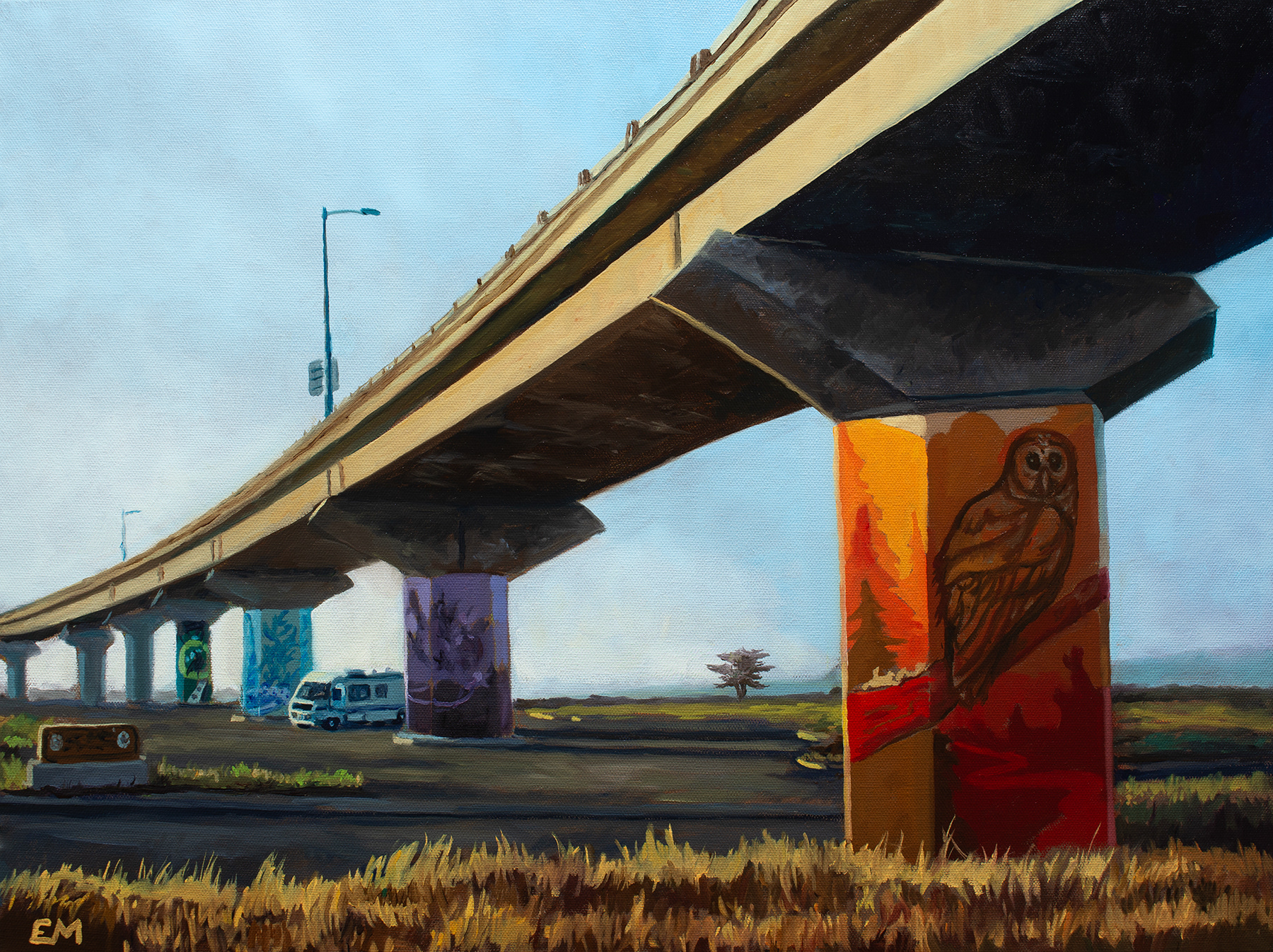 "Over & Under" 2023 oil on canvas, 18"x24" $336