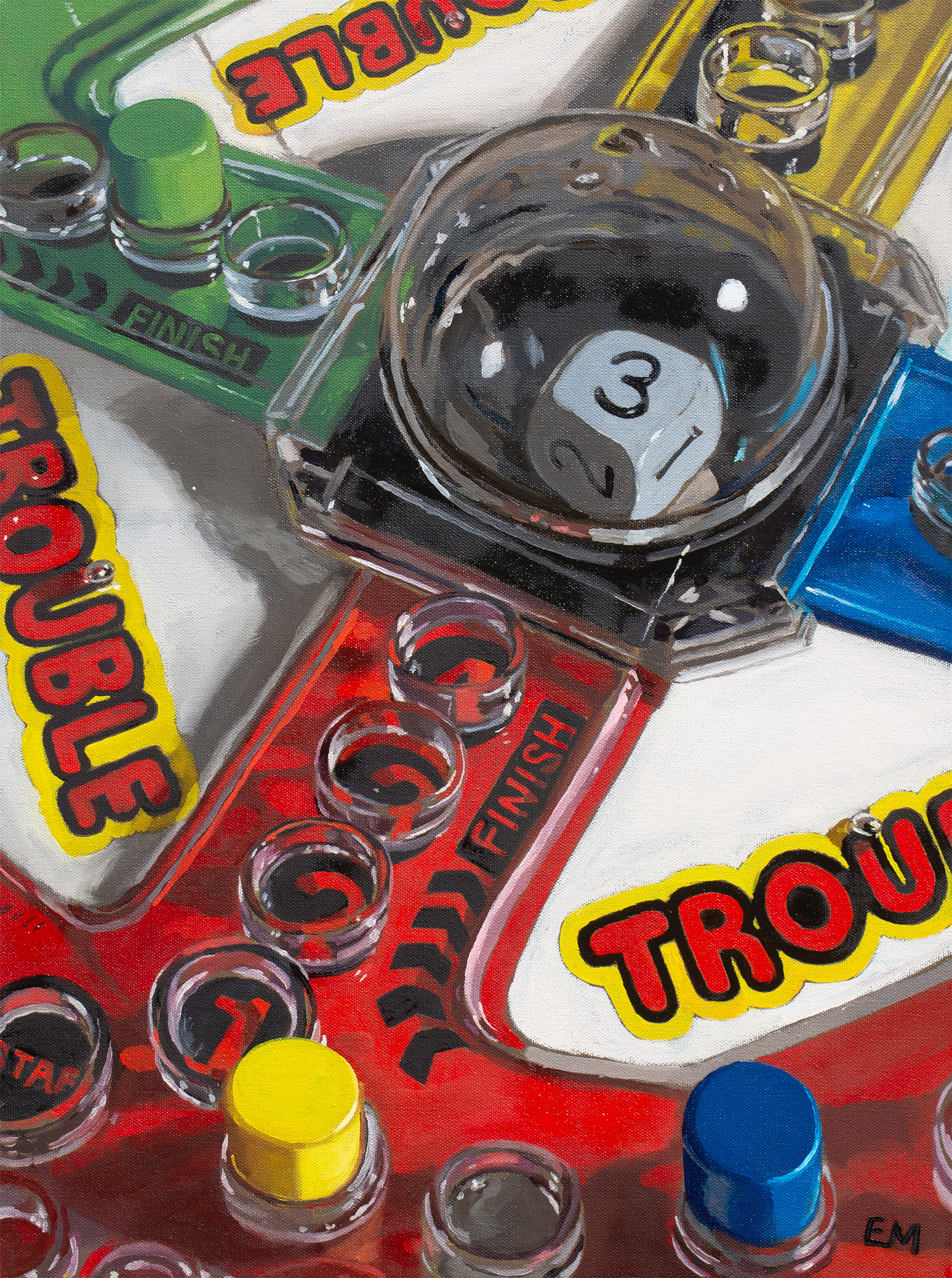 "Trouble" 2022 oil on canvas, 24”x 18” SOLD